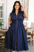 Late Night Skies Dress, Navy