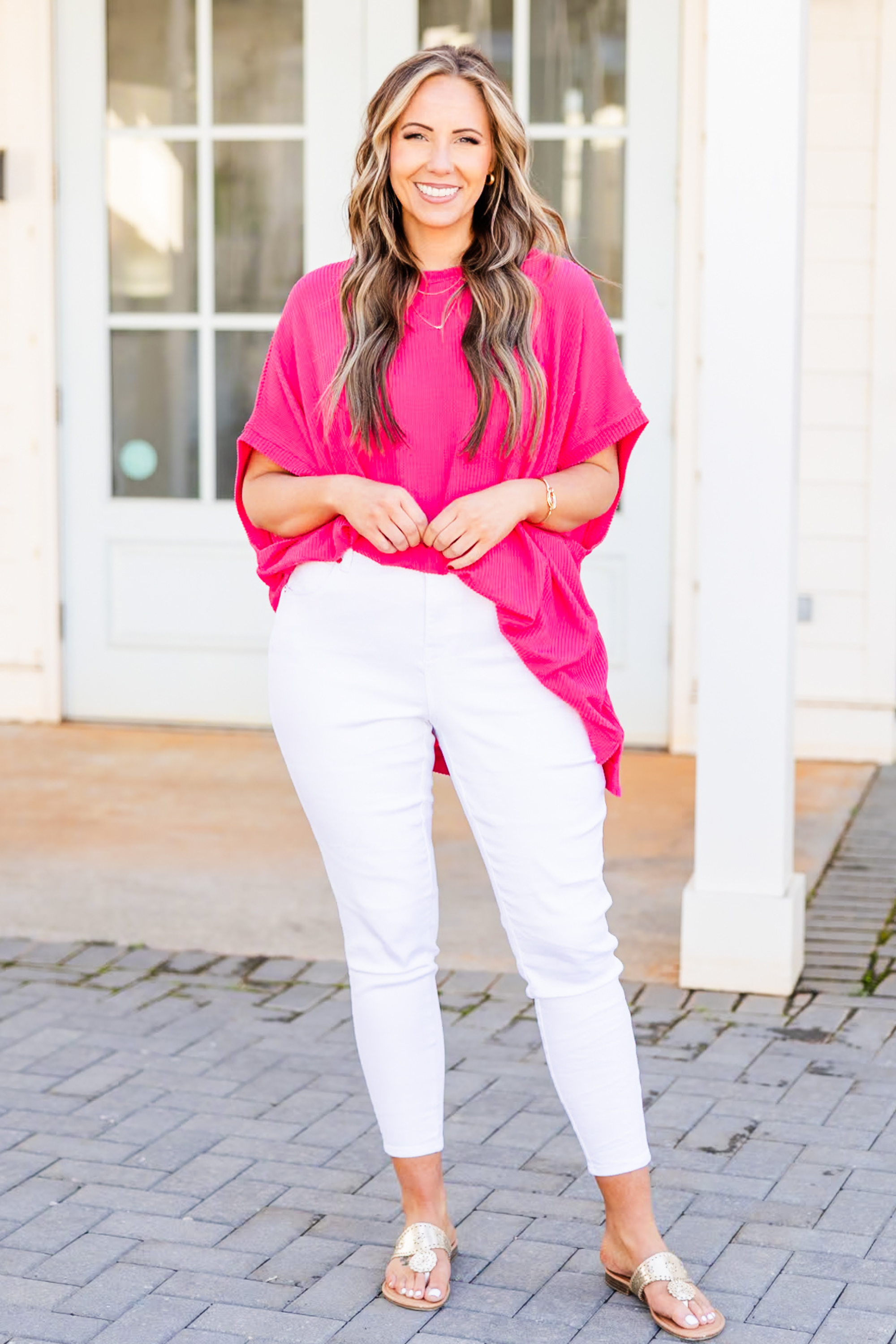 All About Knits Top, Hot Pink