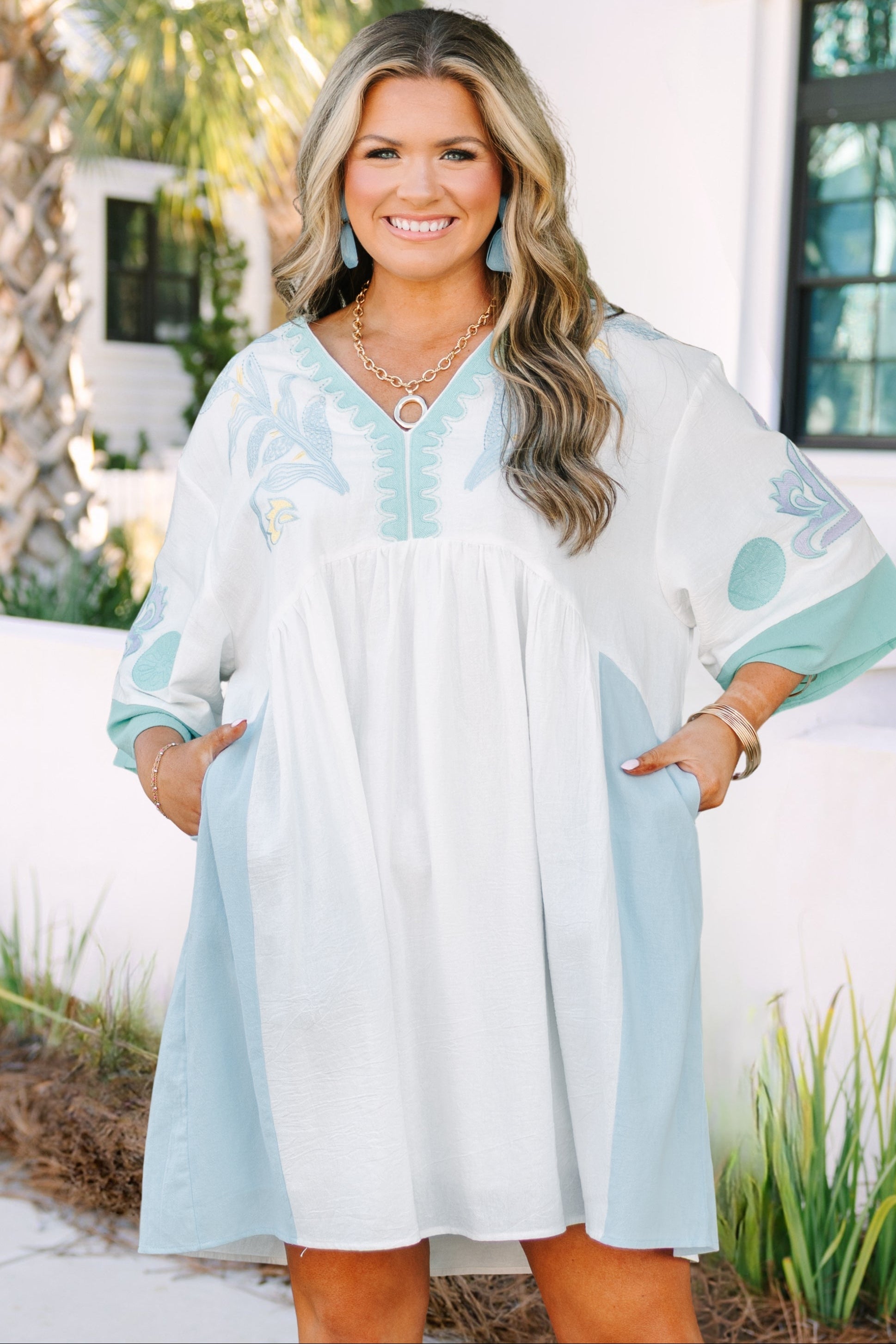 Drifting Muse Dress, Seafoam