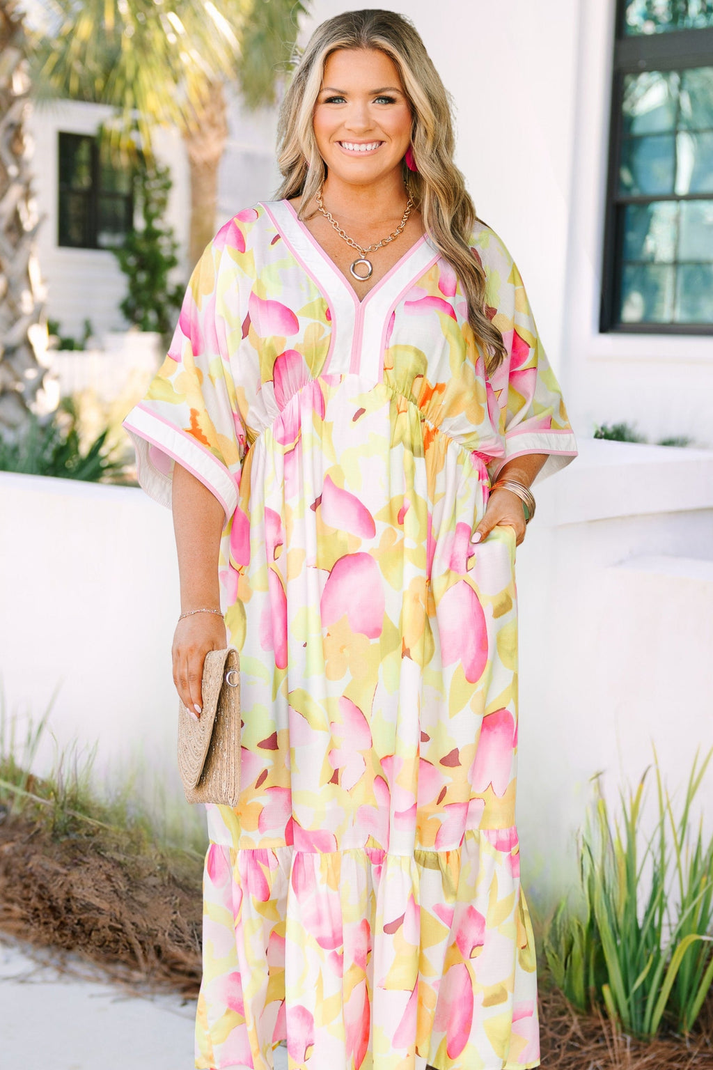 In The Salty Air Dress, Fuchsia