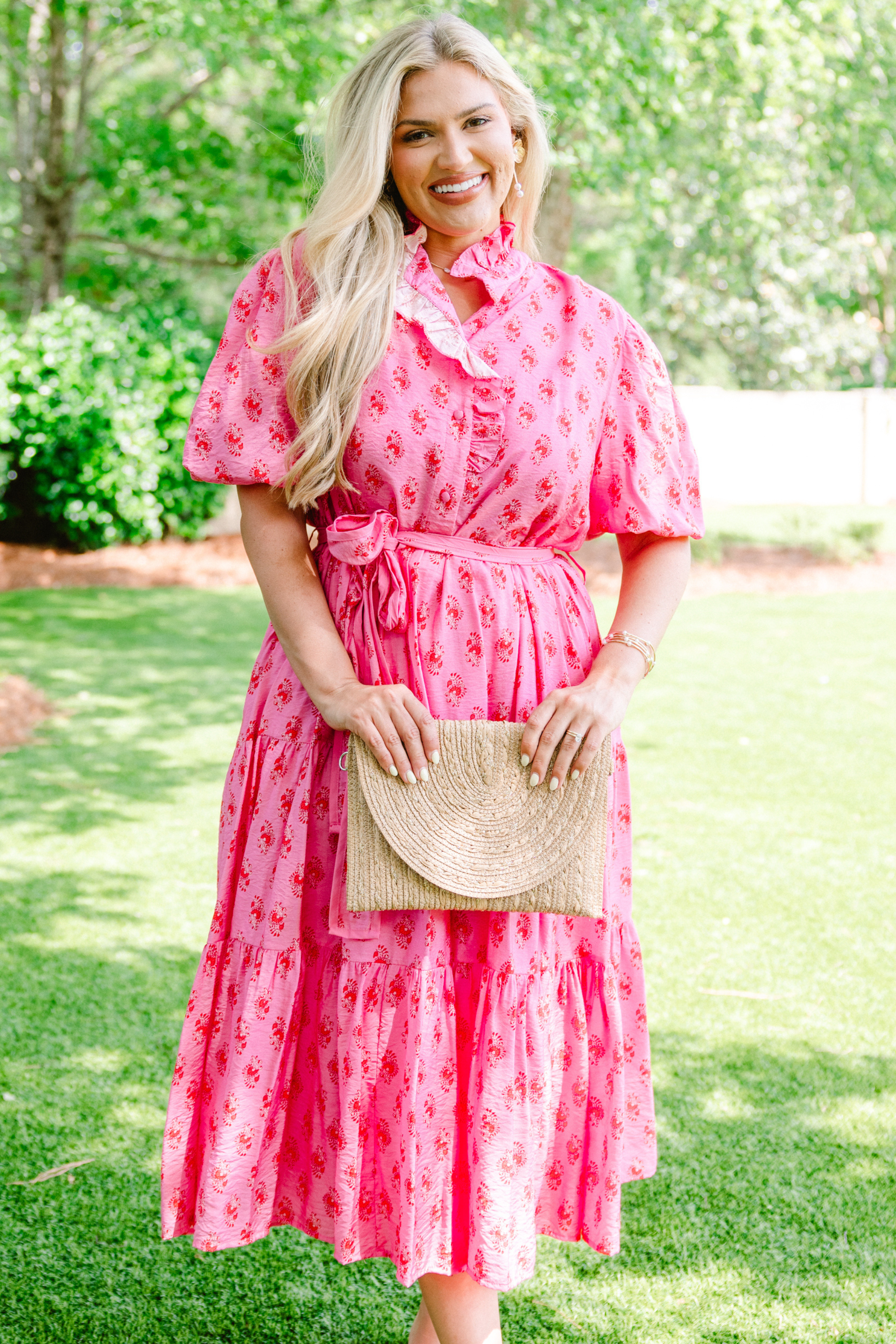Summer Picnics Dress, Fuchsia