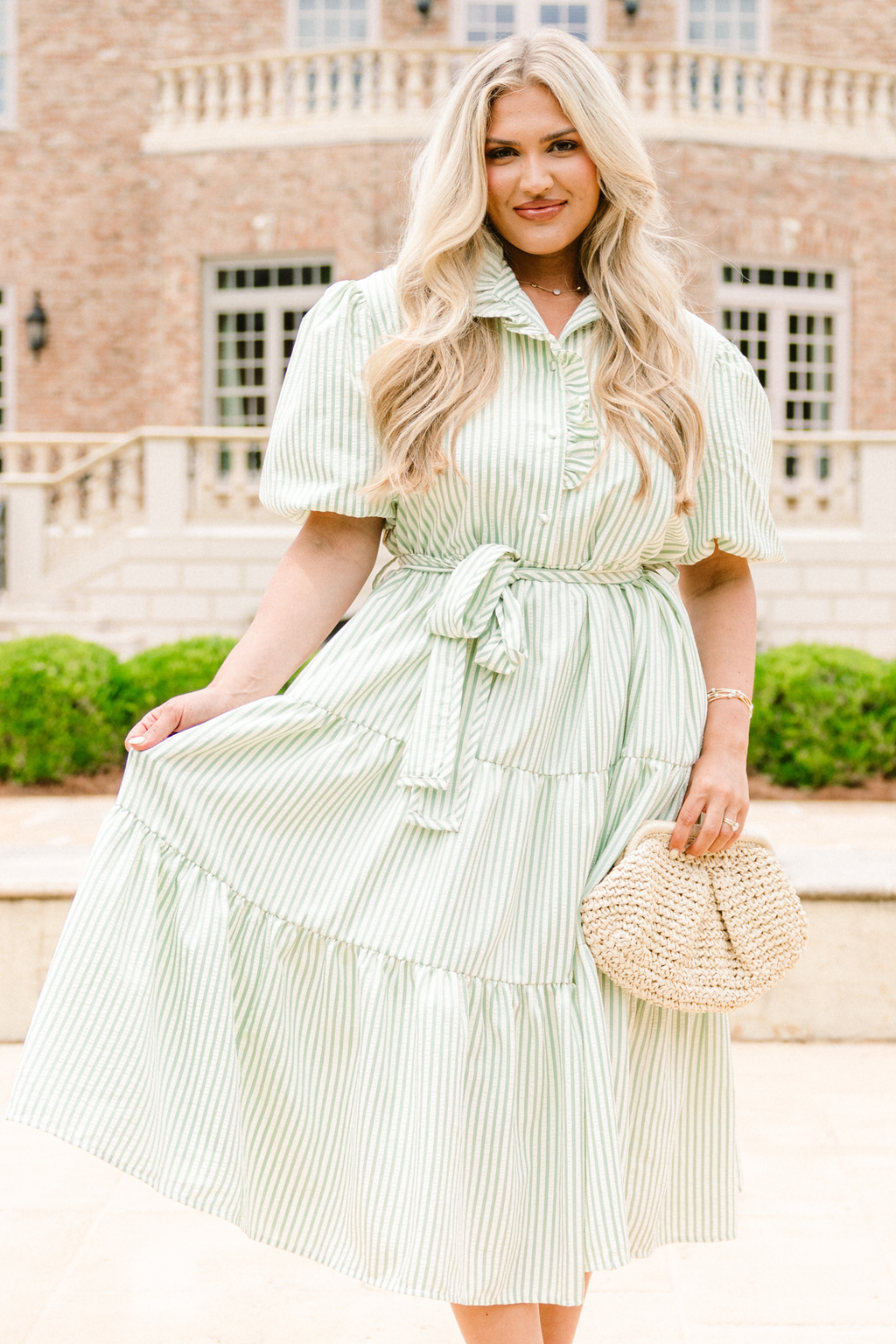 Summer Picnics Dress, Green