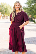 Lost In Time Dress, Plum