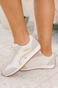 Keep Walking Sneakers, Gold