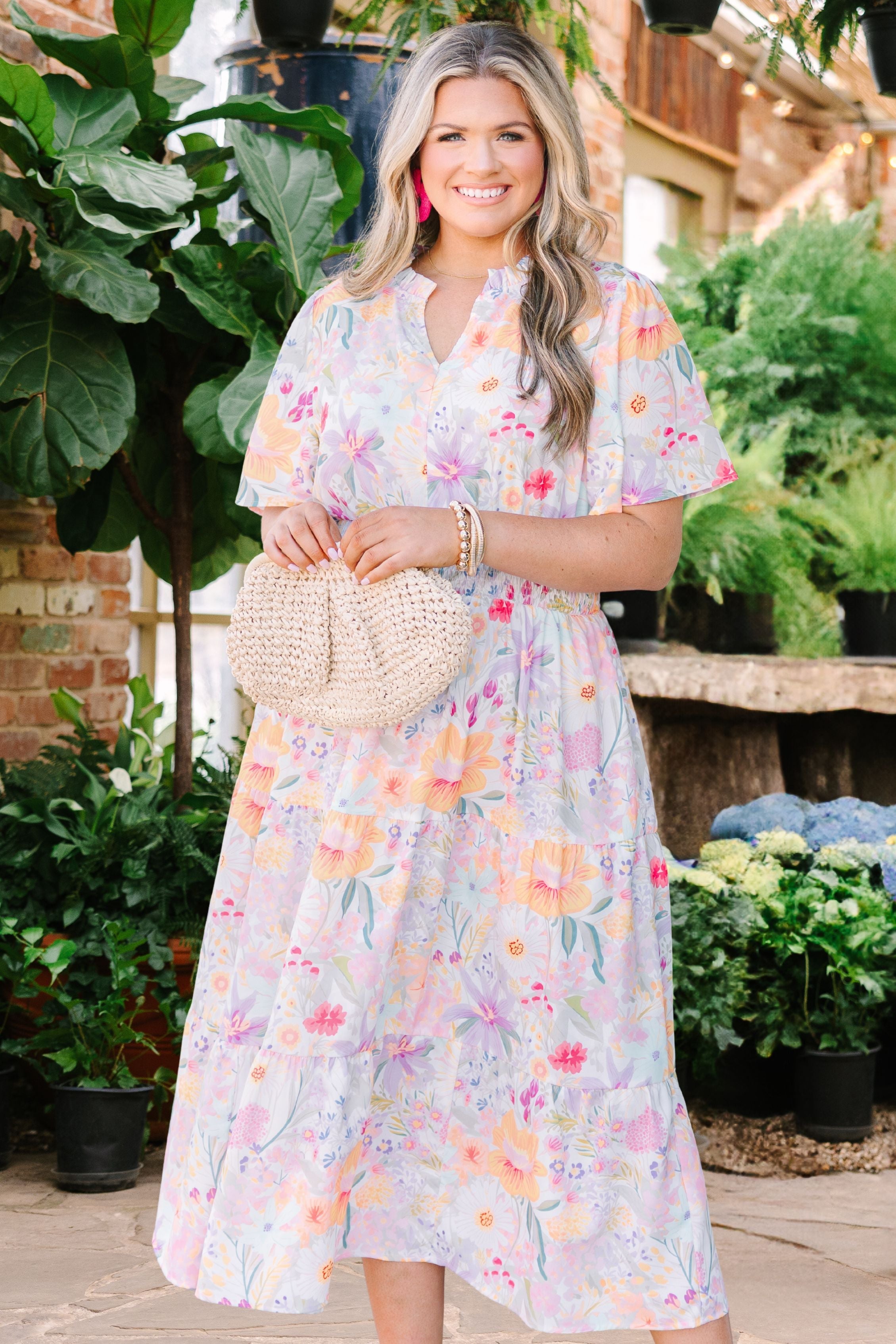 Happy To Be Me Dress, Lavender Mix