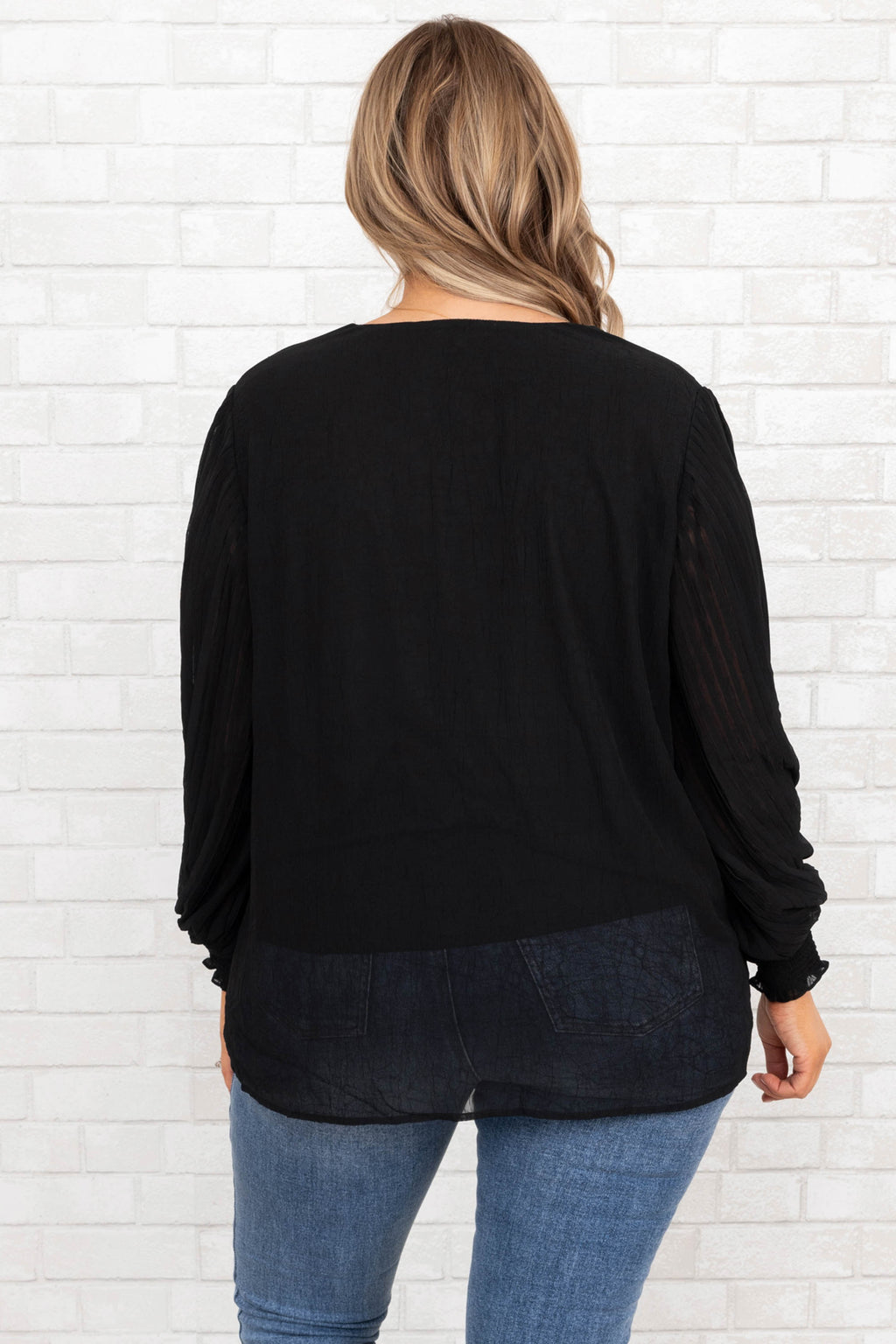 Unwritten Moments Blouse, Black