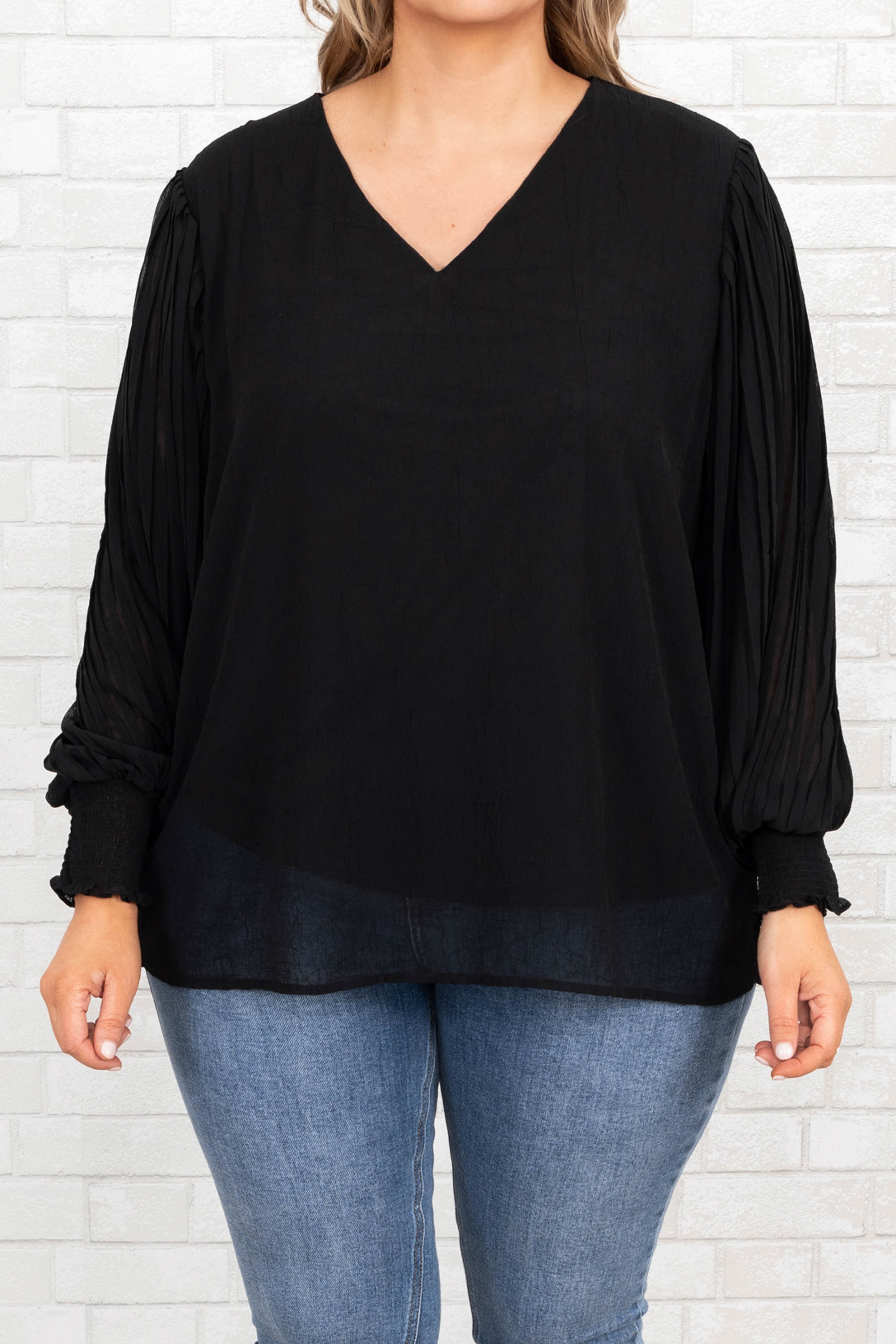 Unwritten Moments Blouse, Black