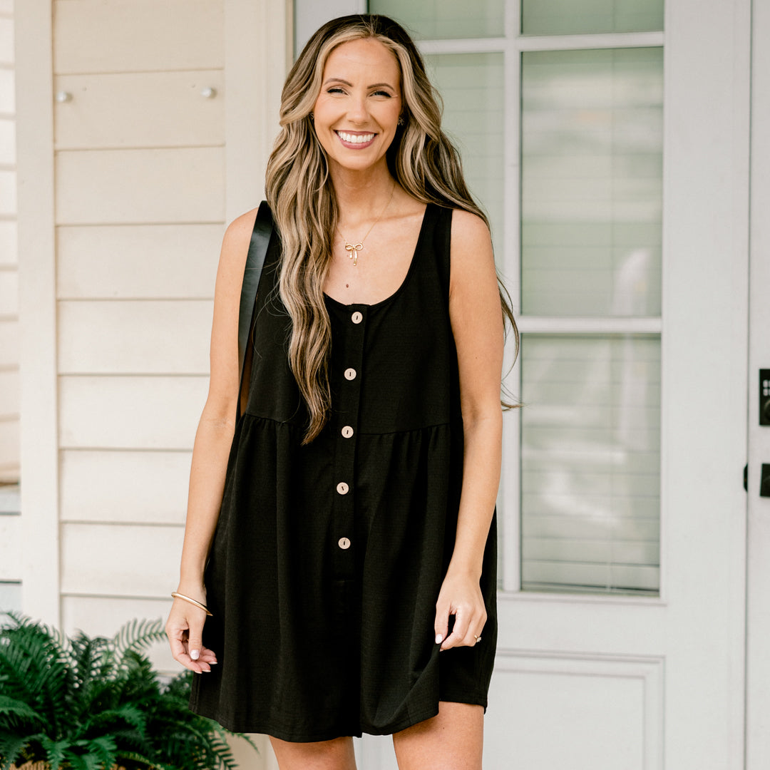 Urban Wonders Romper, Black