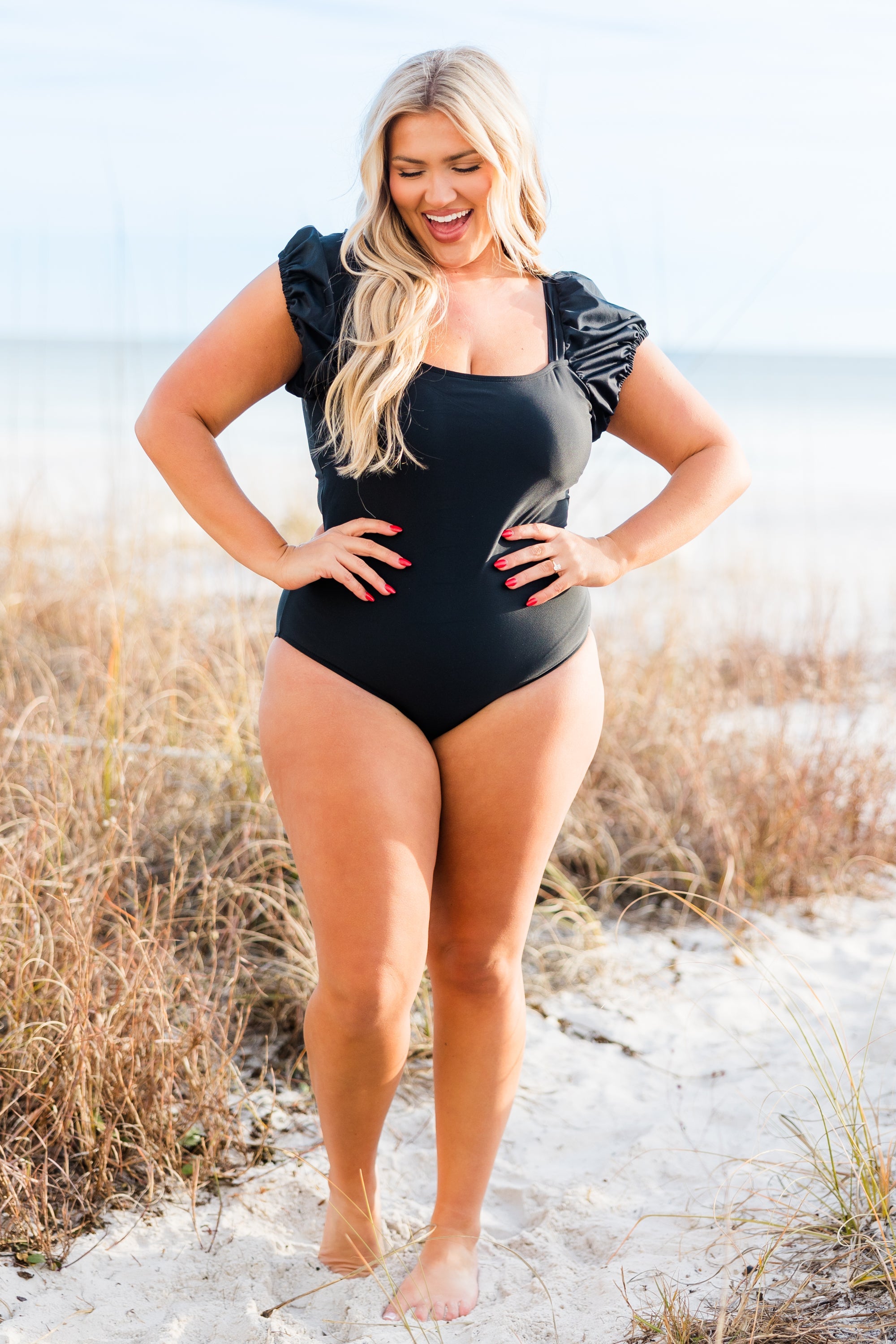 Vacation With Me Swimsuit, Black