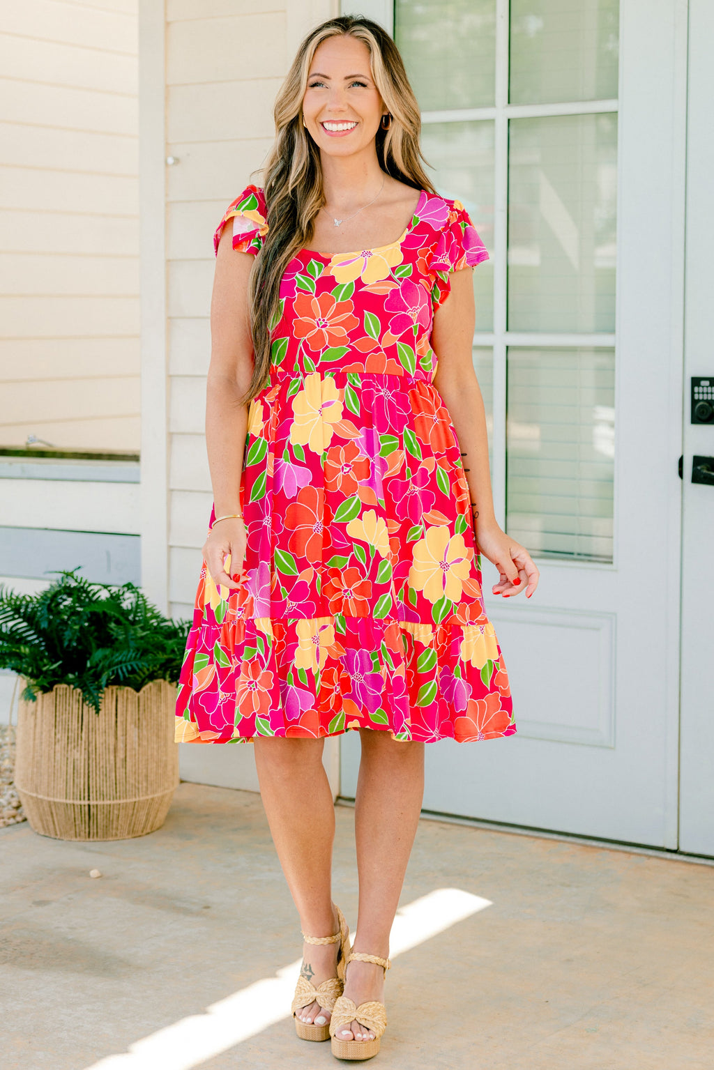 Vacay All Day Dress, Fuchsia