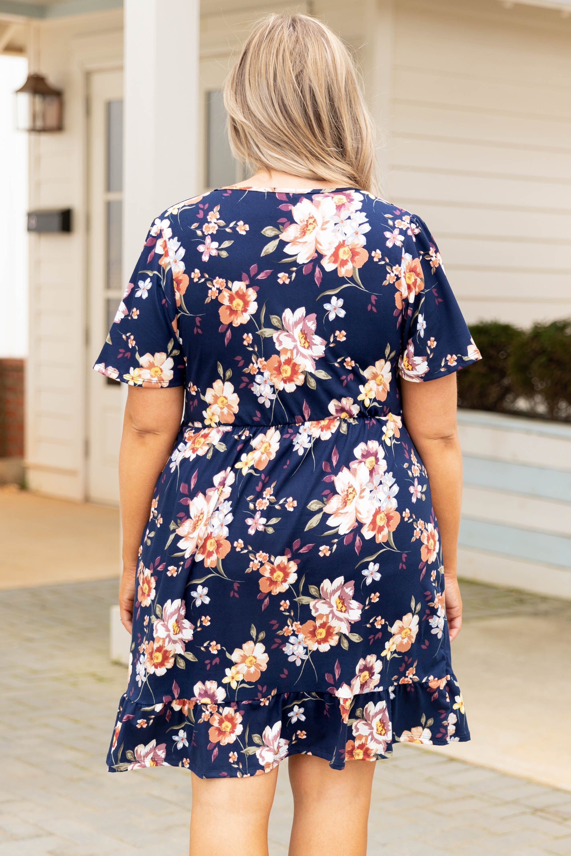 Valley Gal Dress, Navy