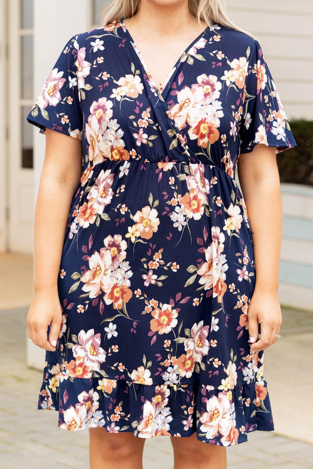 Valley Gal Dress, Navy