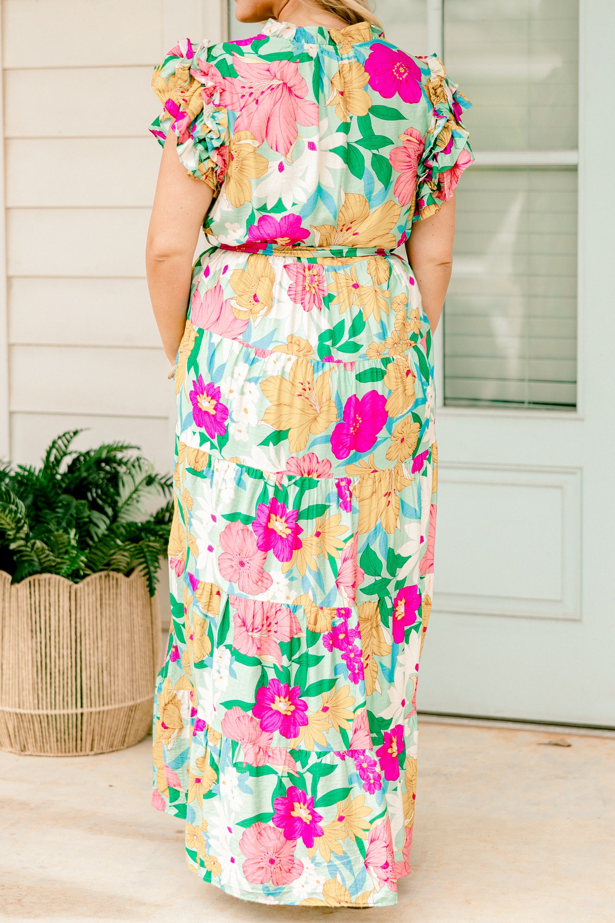 Venetian Garden Dress, Pink