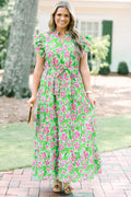 Venetian Garden Dress, Green