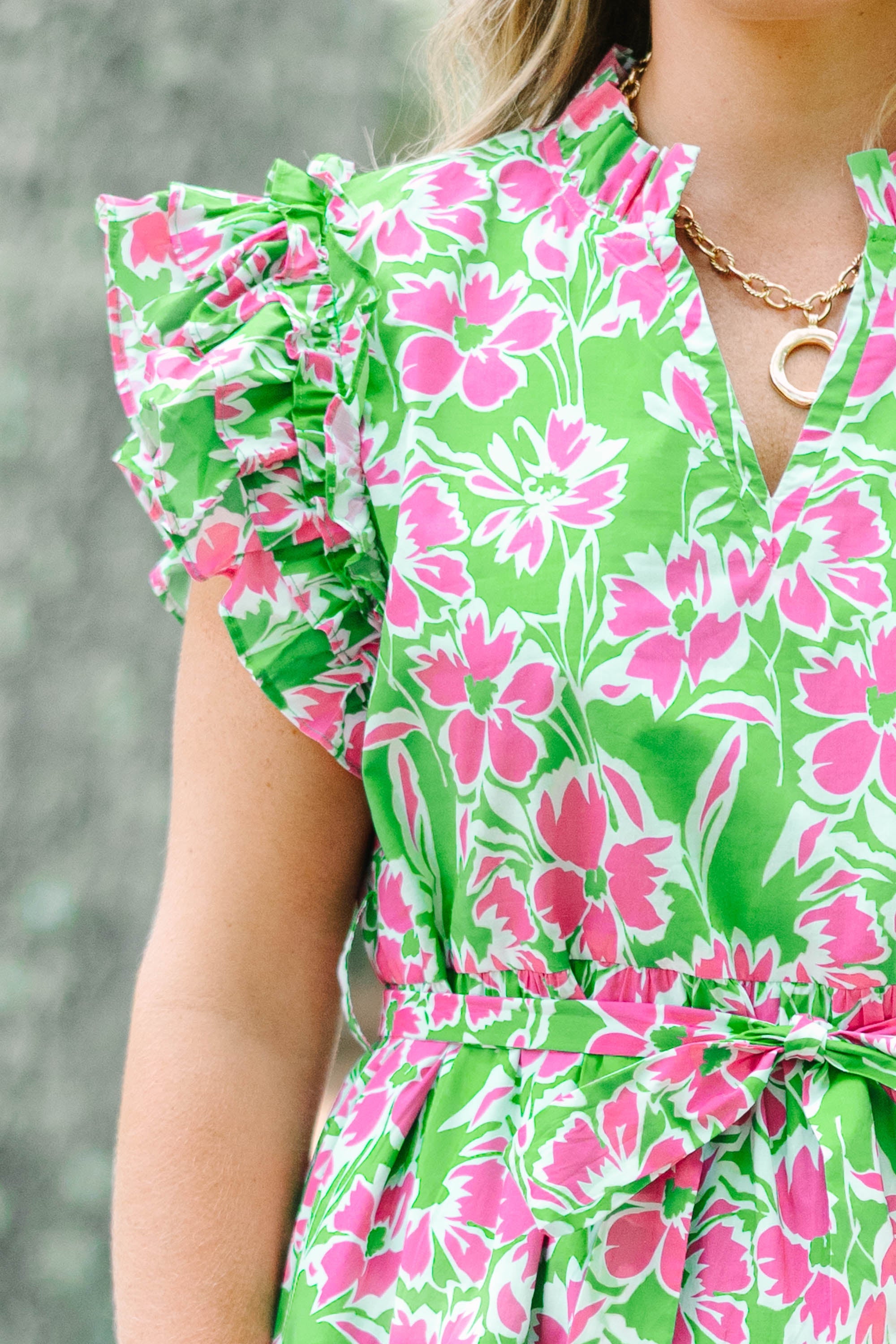 Venetian Garden Dress, Green