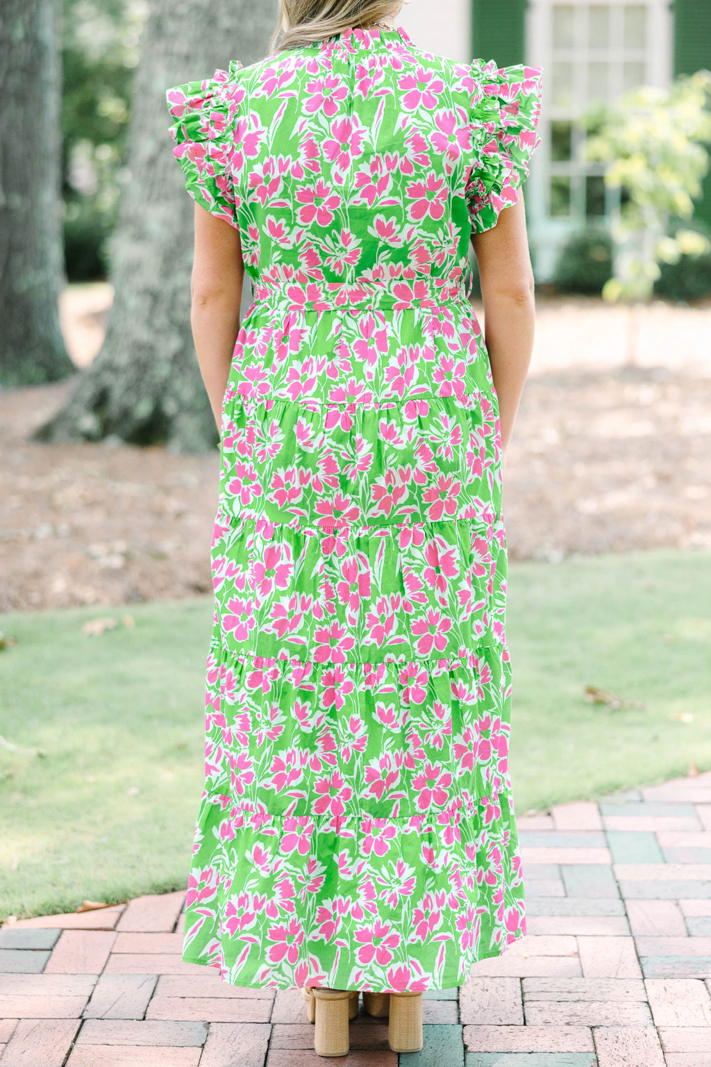 Venetian Garden Dress, Green