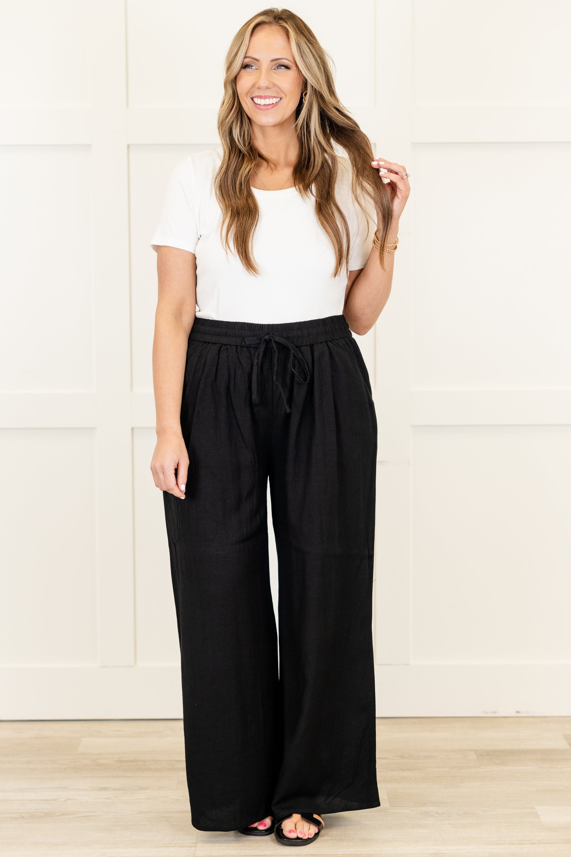 Villa Views Pants, Black