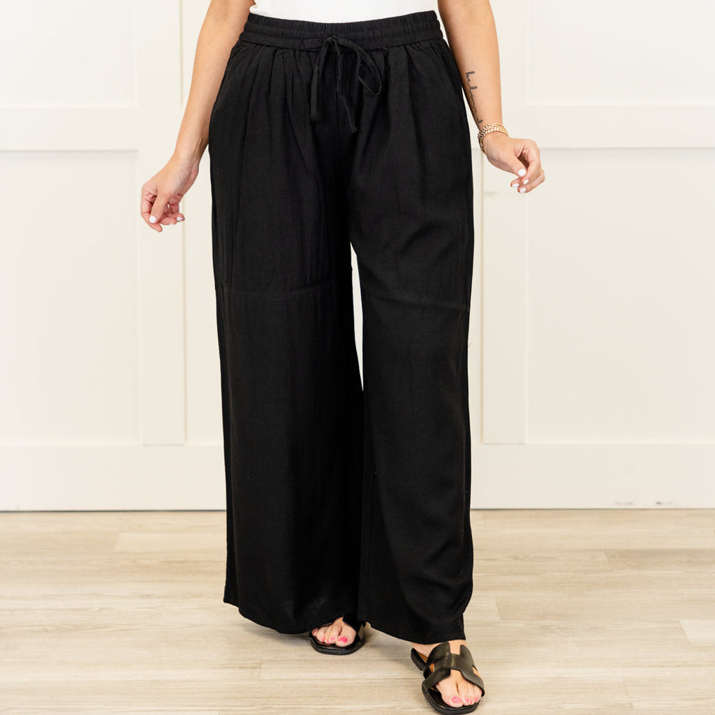 Villa Views Pants, Black