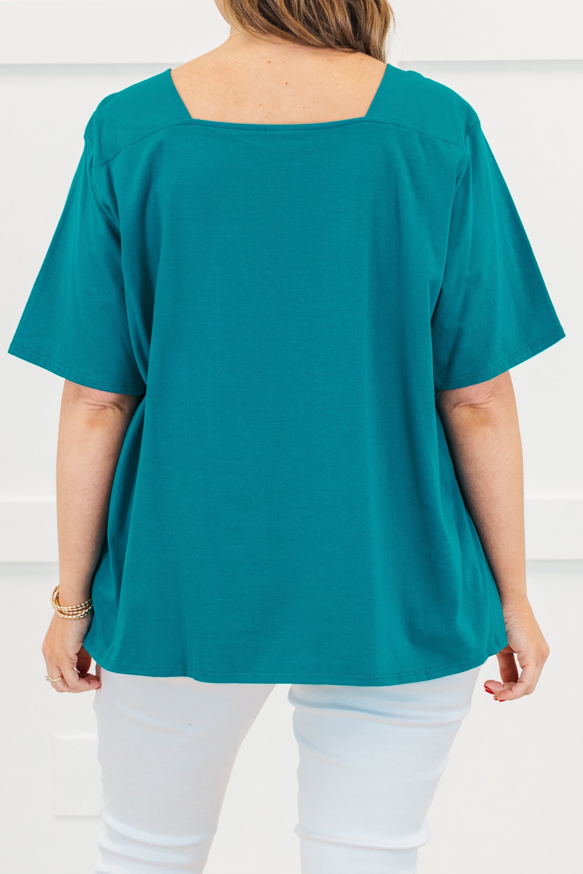 Vivid Imagination Top, Turquoise