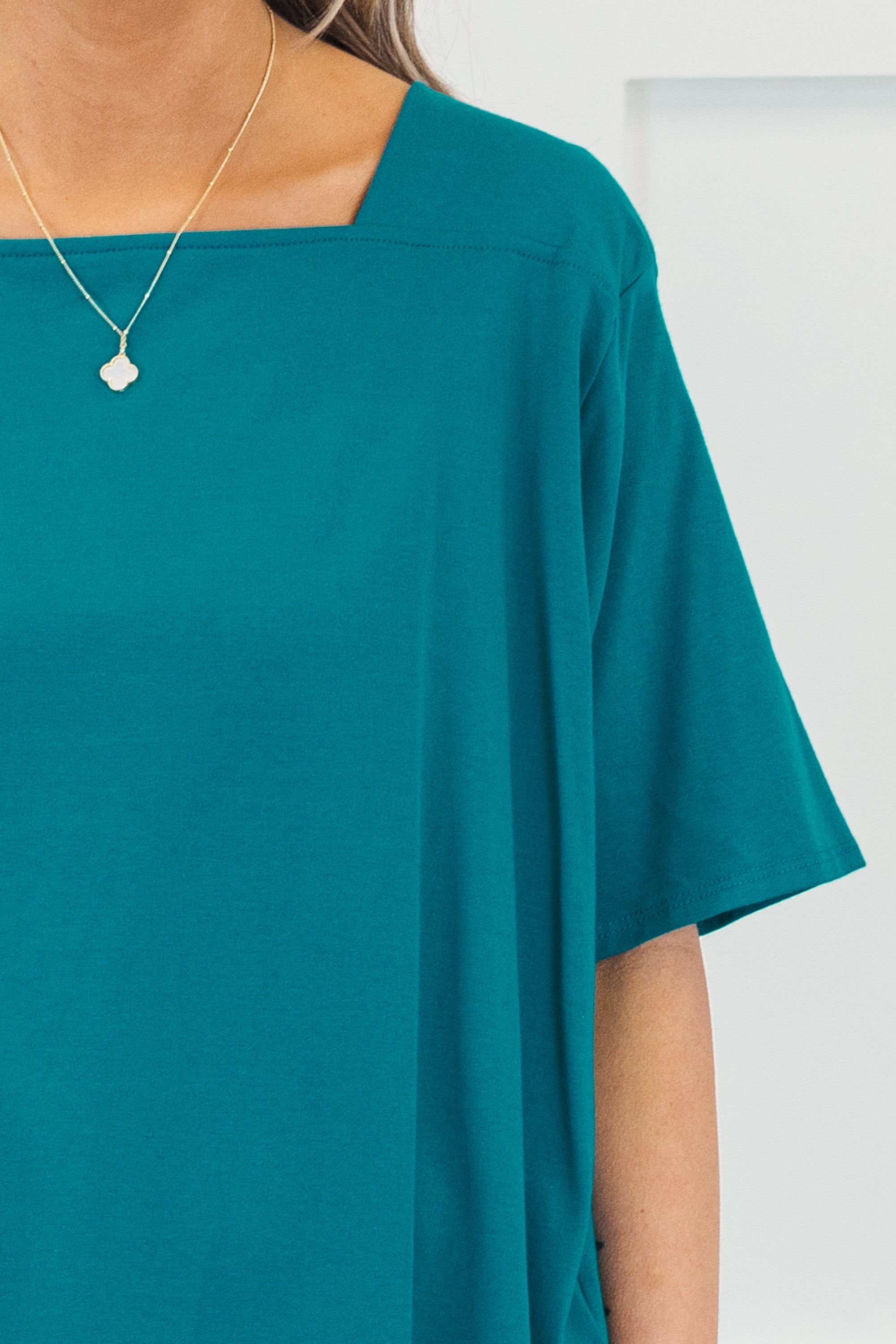 Vivid Imagination Top, Turquoise