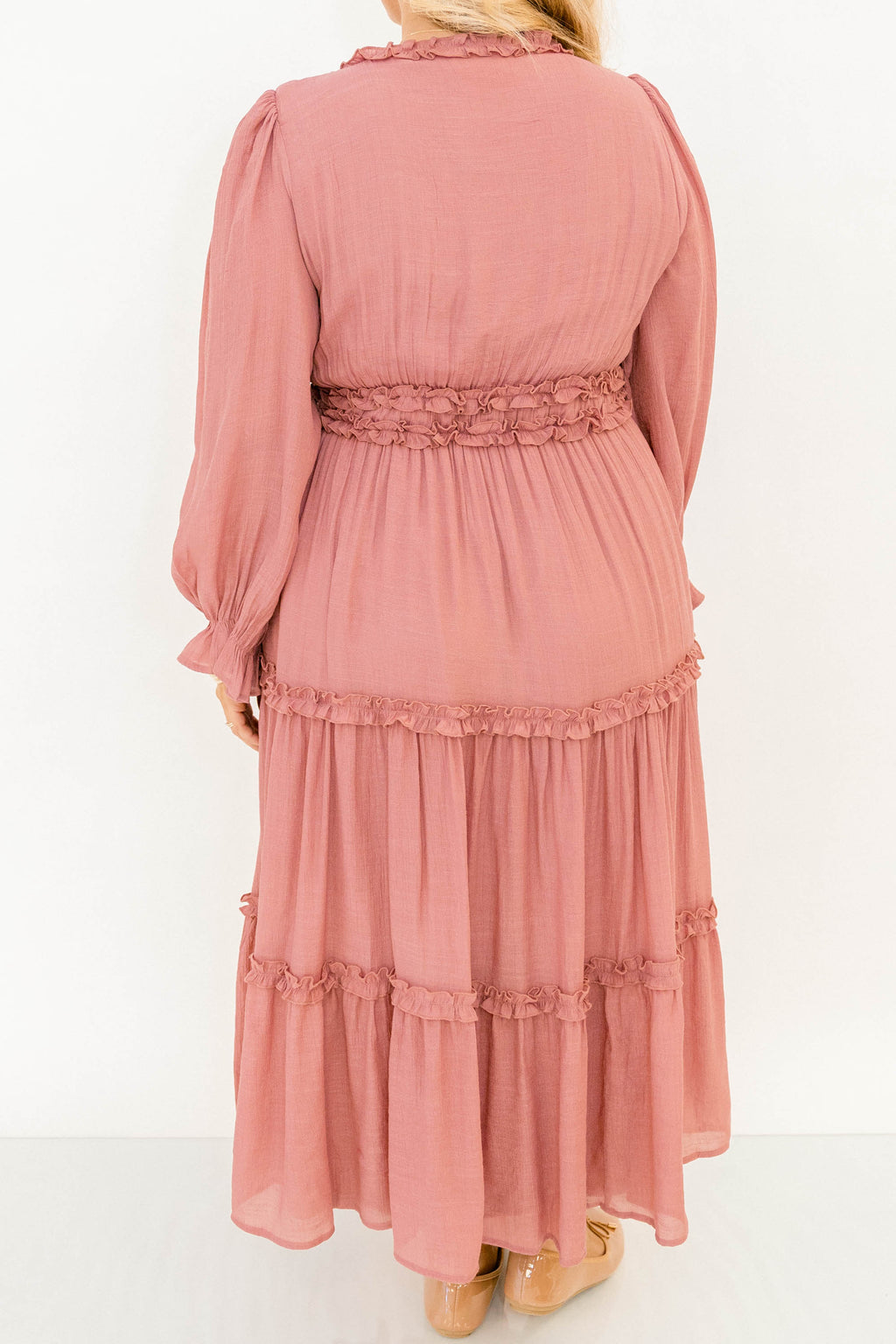 Vivid Palms Dress, Rose