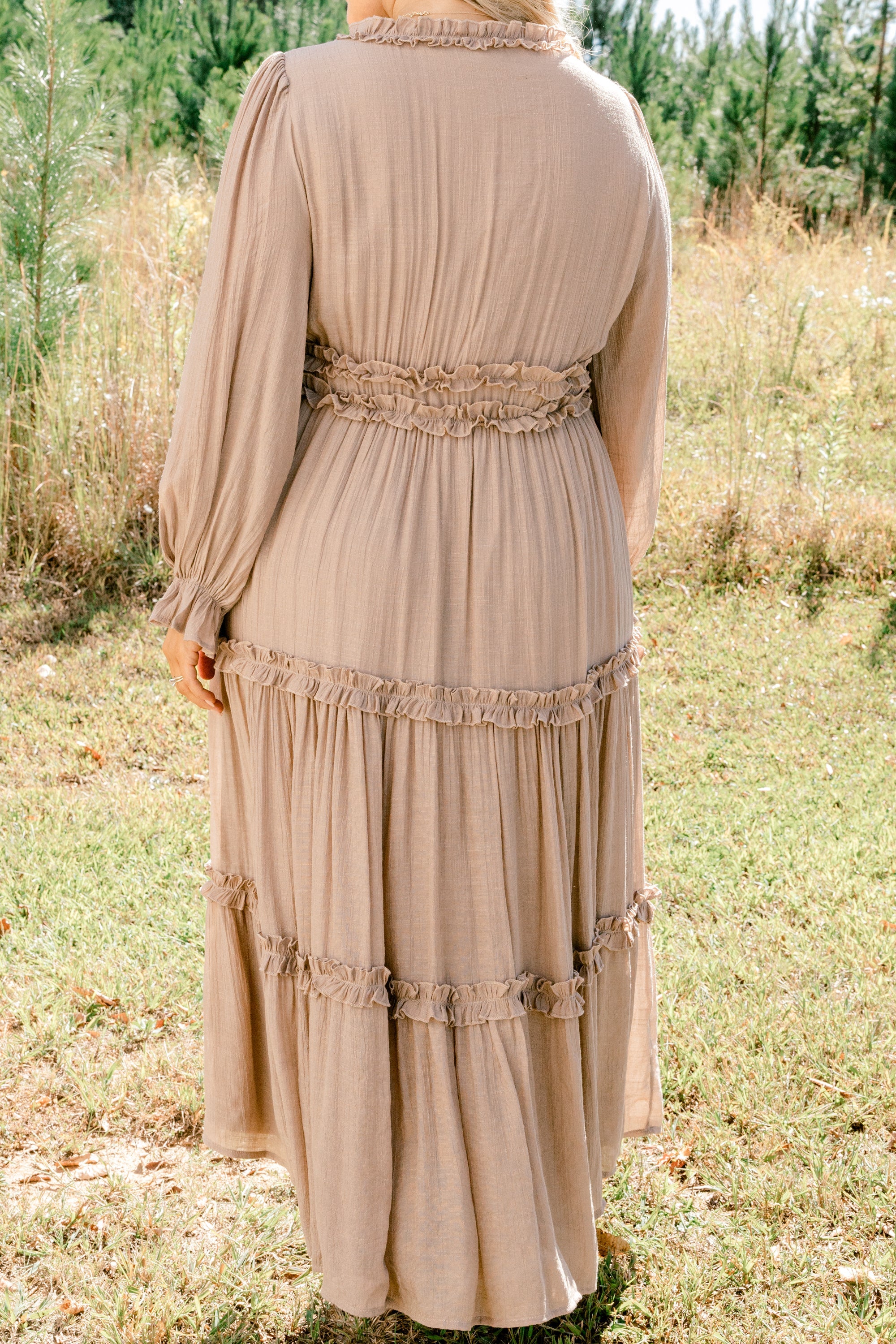 Vivid Palms Dress, Taupe