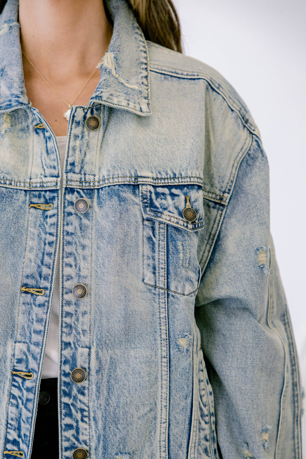 Vividly Dreaming Jacket, Light Wash