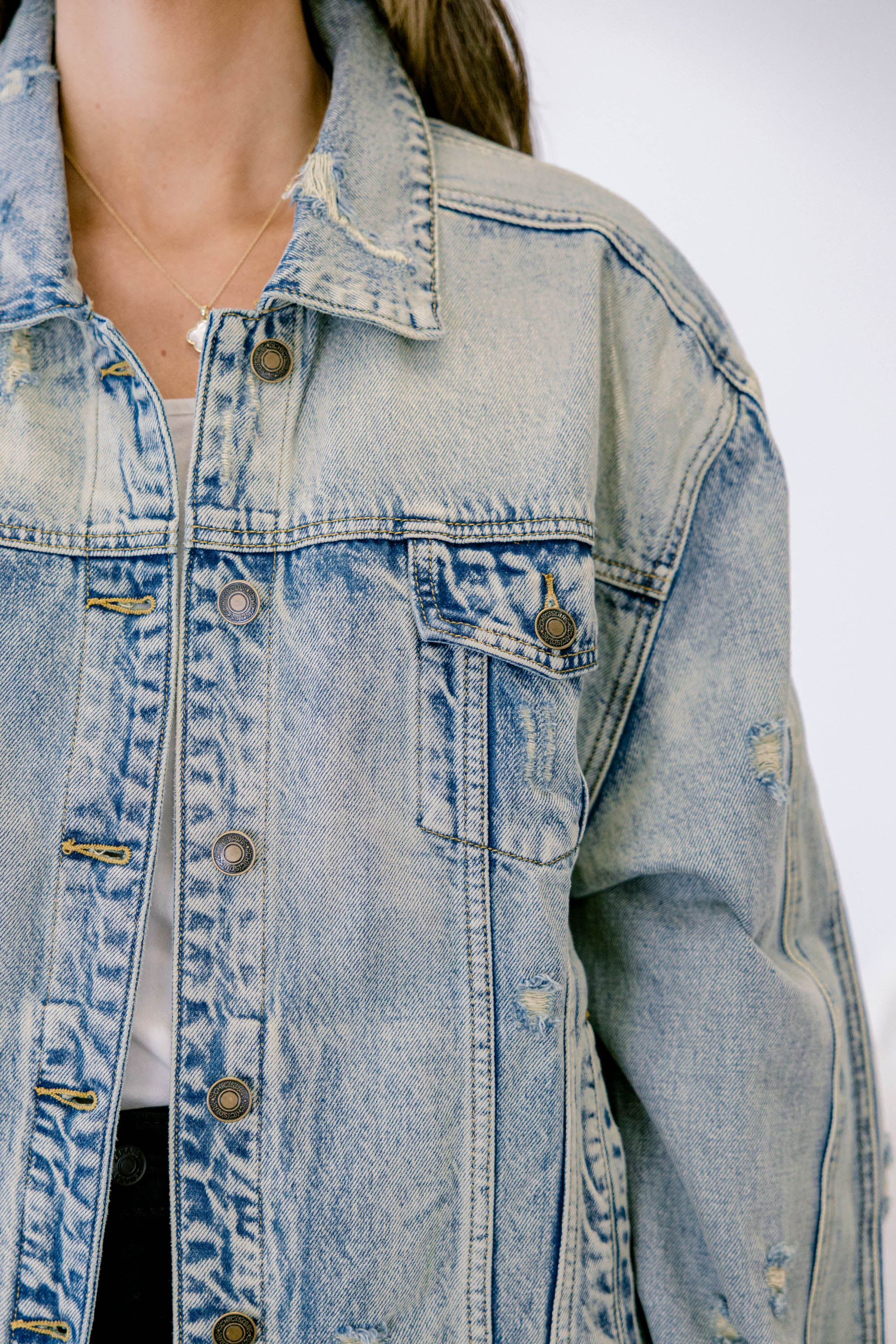 Vividly Dreaming Jacket, Light Wash