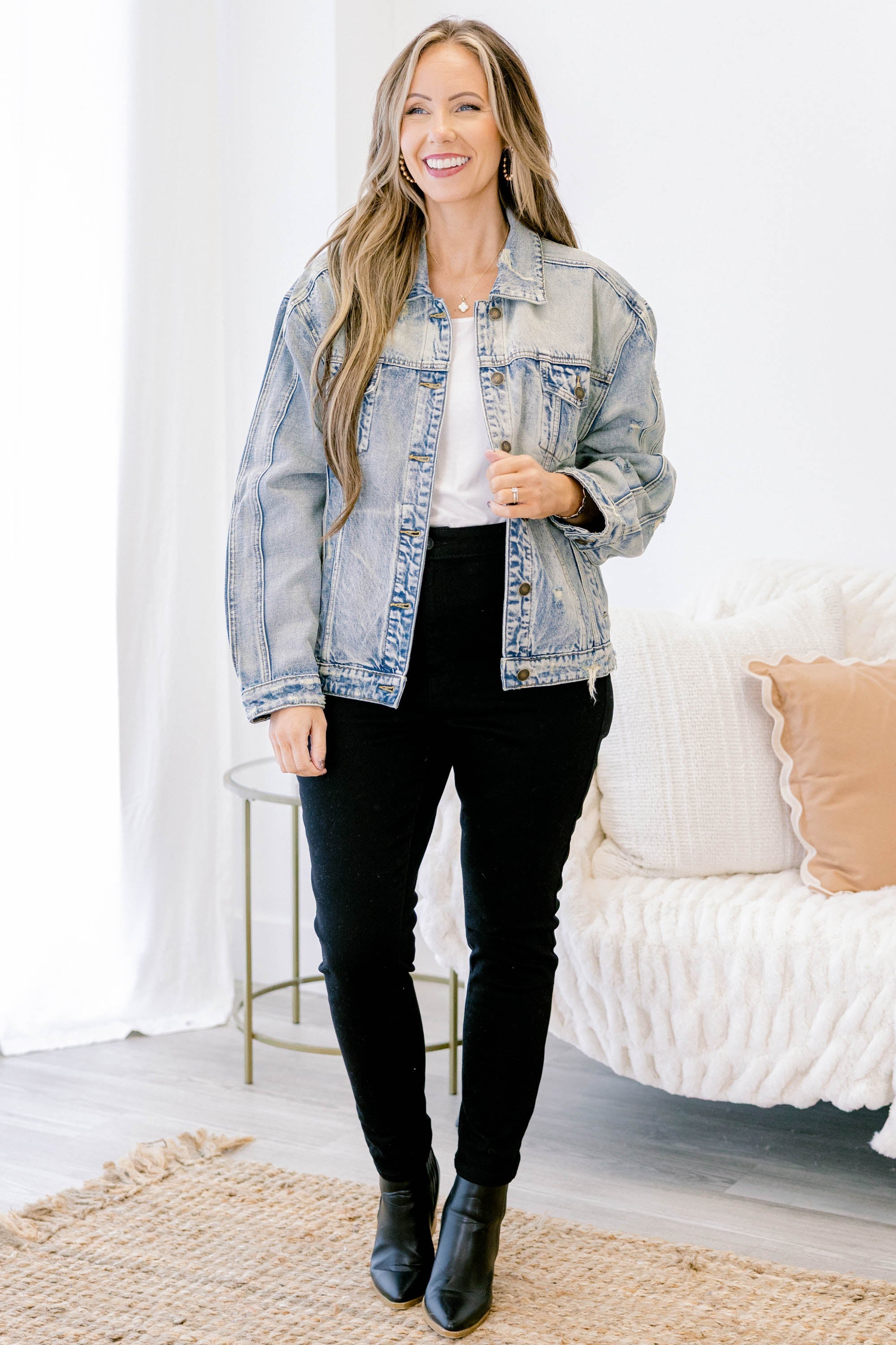 Vividly Dreaming Jacket, Light Wash