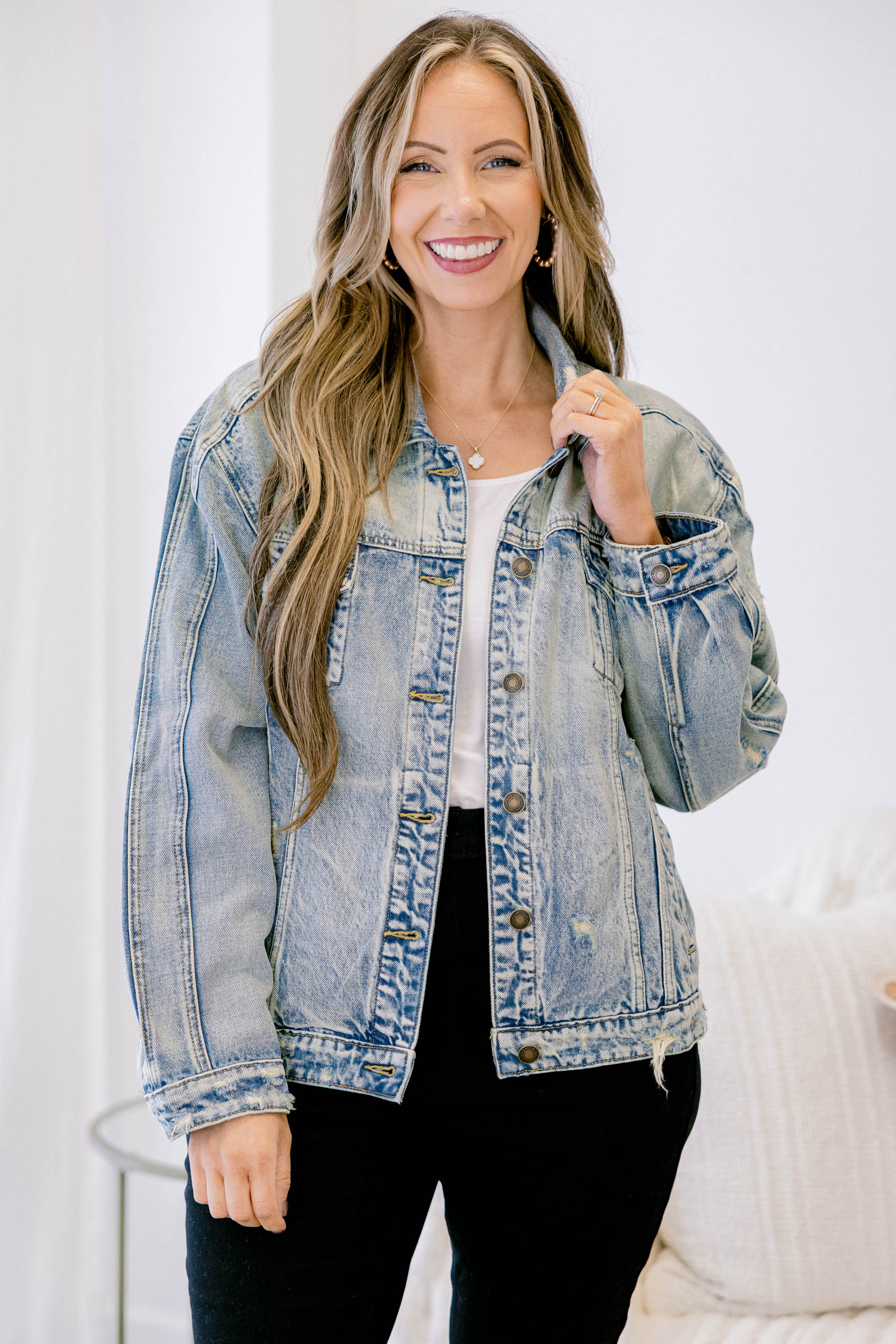 Vividly Dreaming Jacket, Light Wash