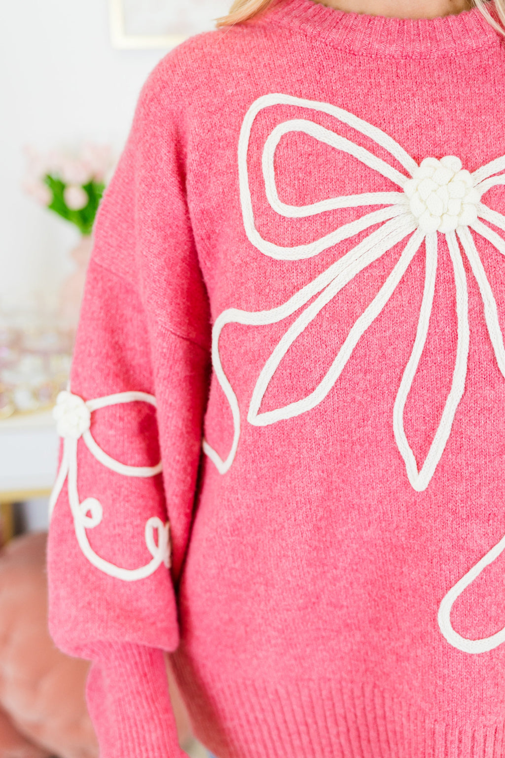 Walk And Sweet Talk Sweater, Pink