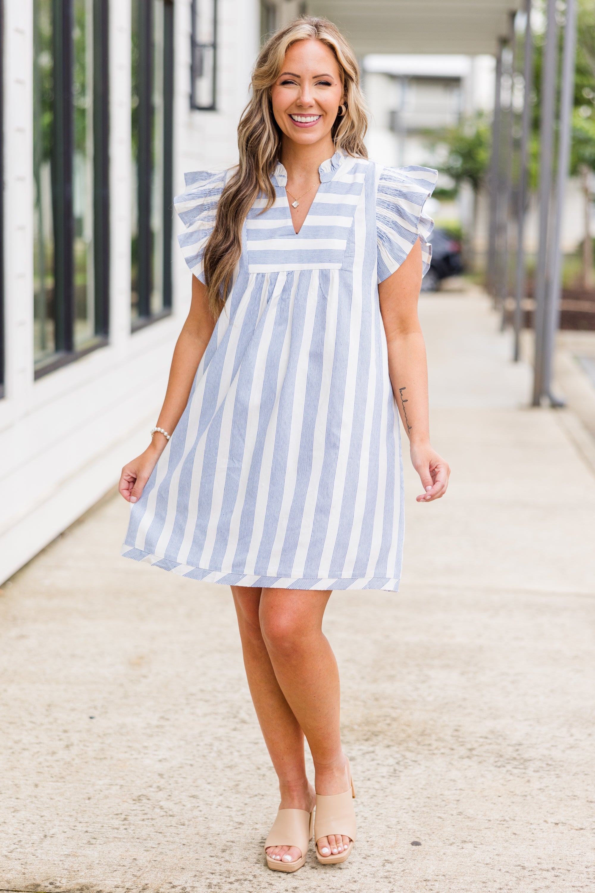 Walk And Talk Dress, Blue