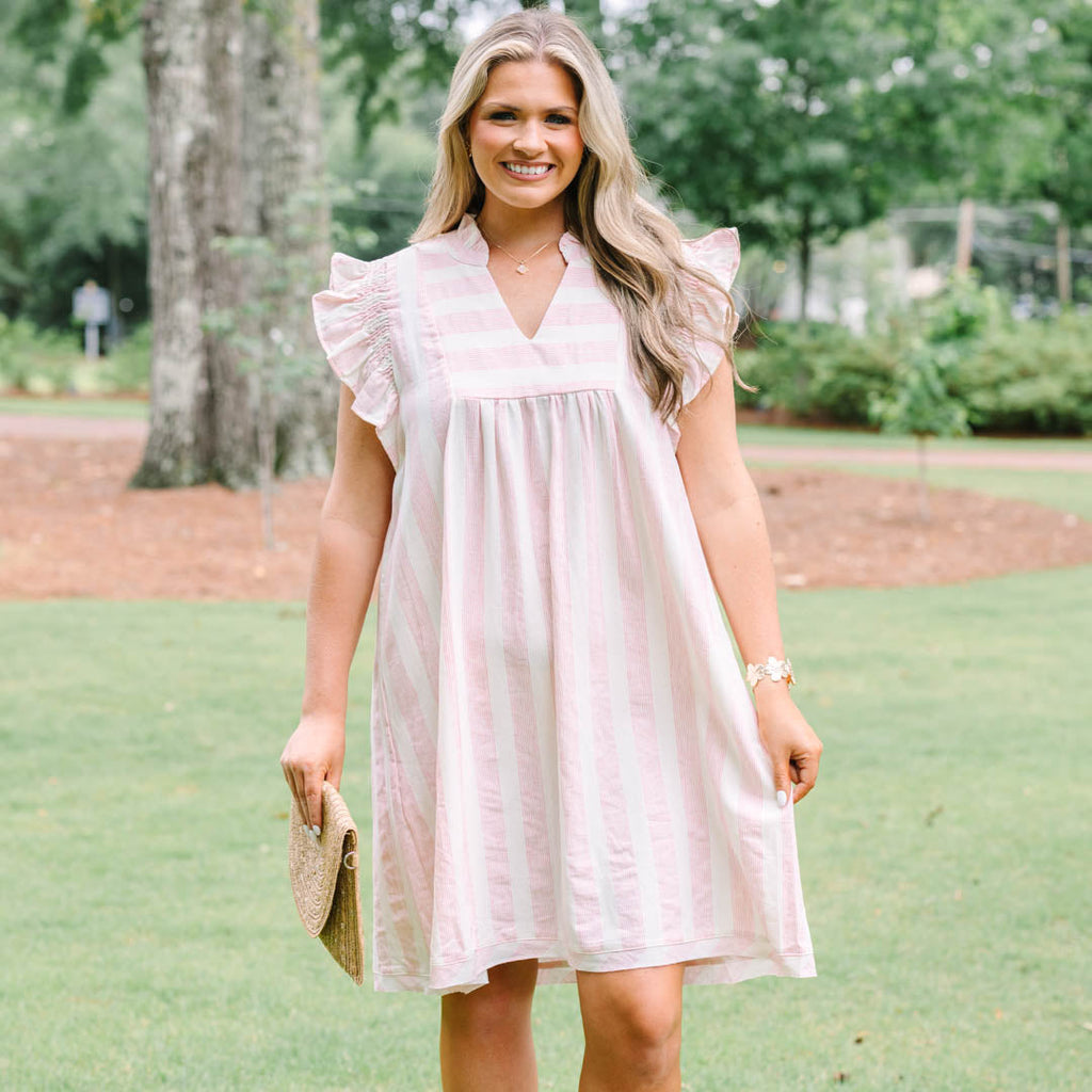 Walk And Talk Dress, Pink