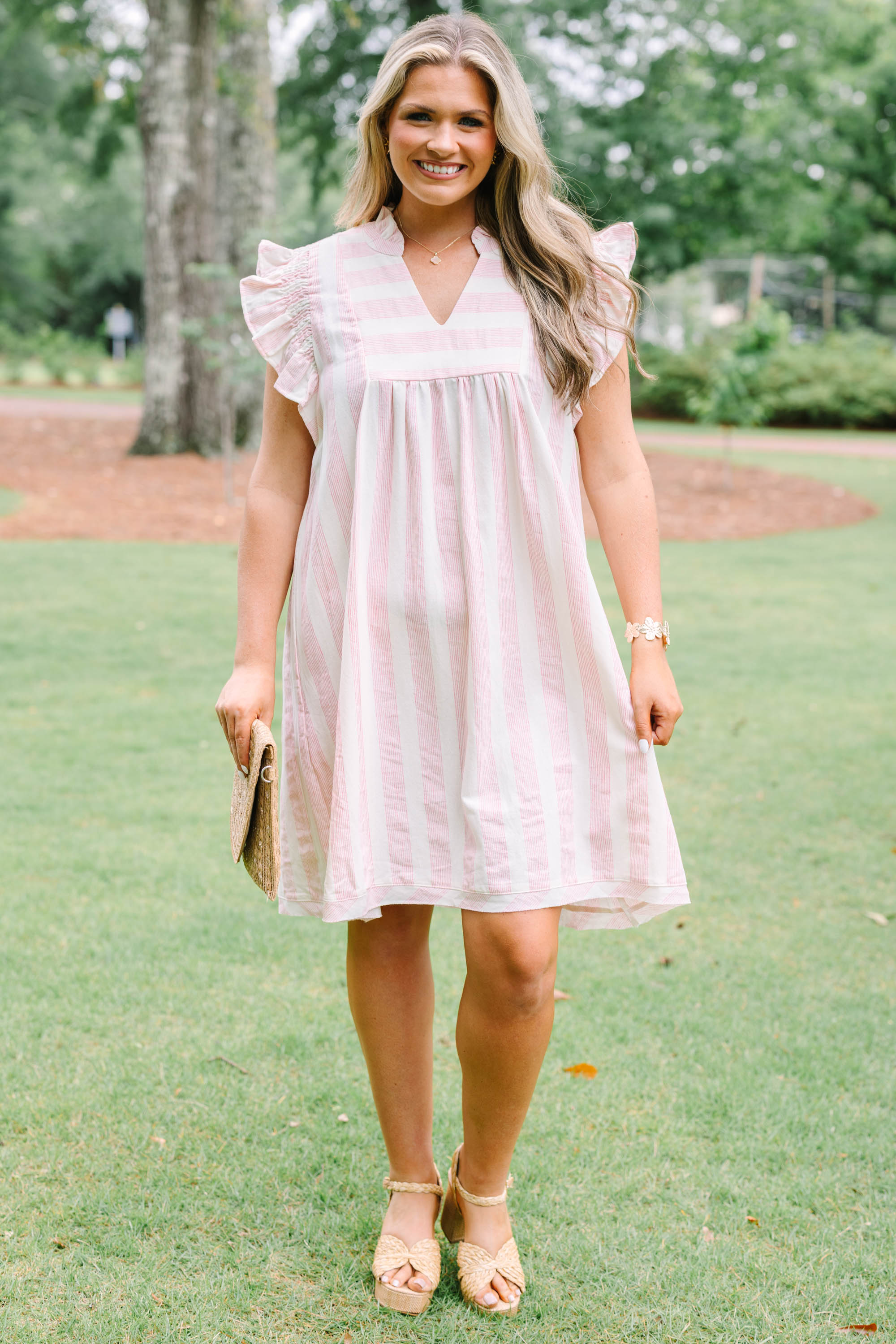 Walk And Talk Dress, Pink