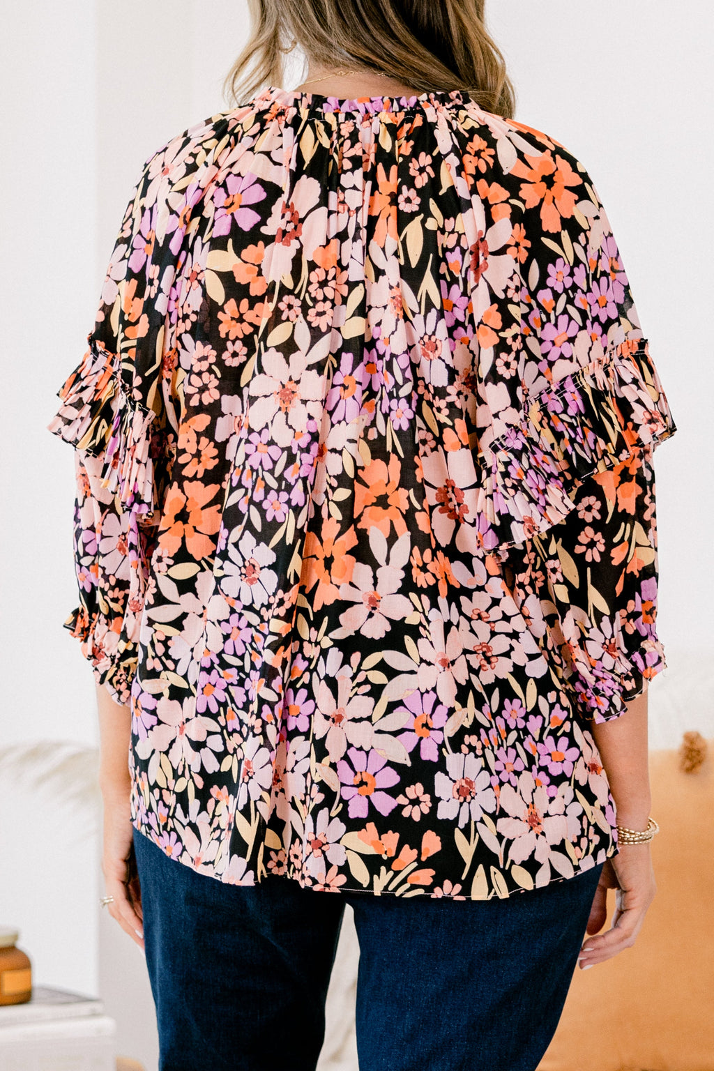 Walk Into The Sunshine Top, Black Multi