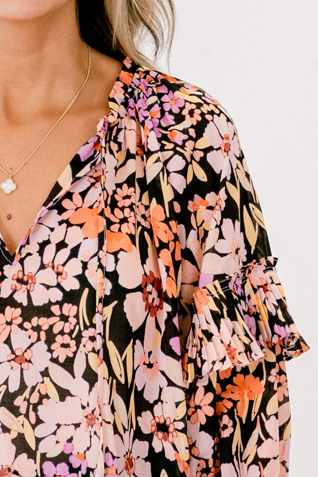 Walk Into The Sunshine Top, Black Multi