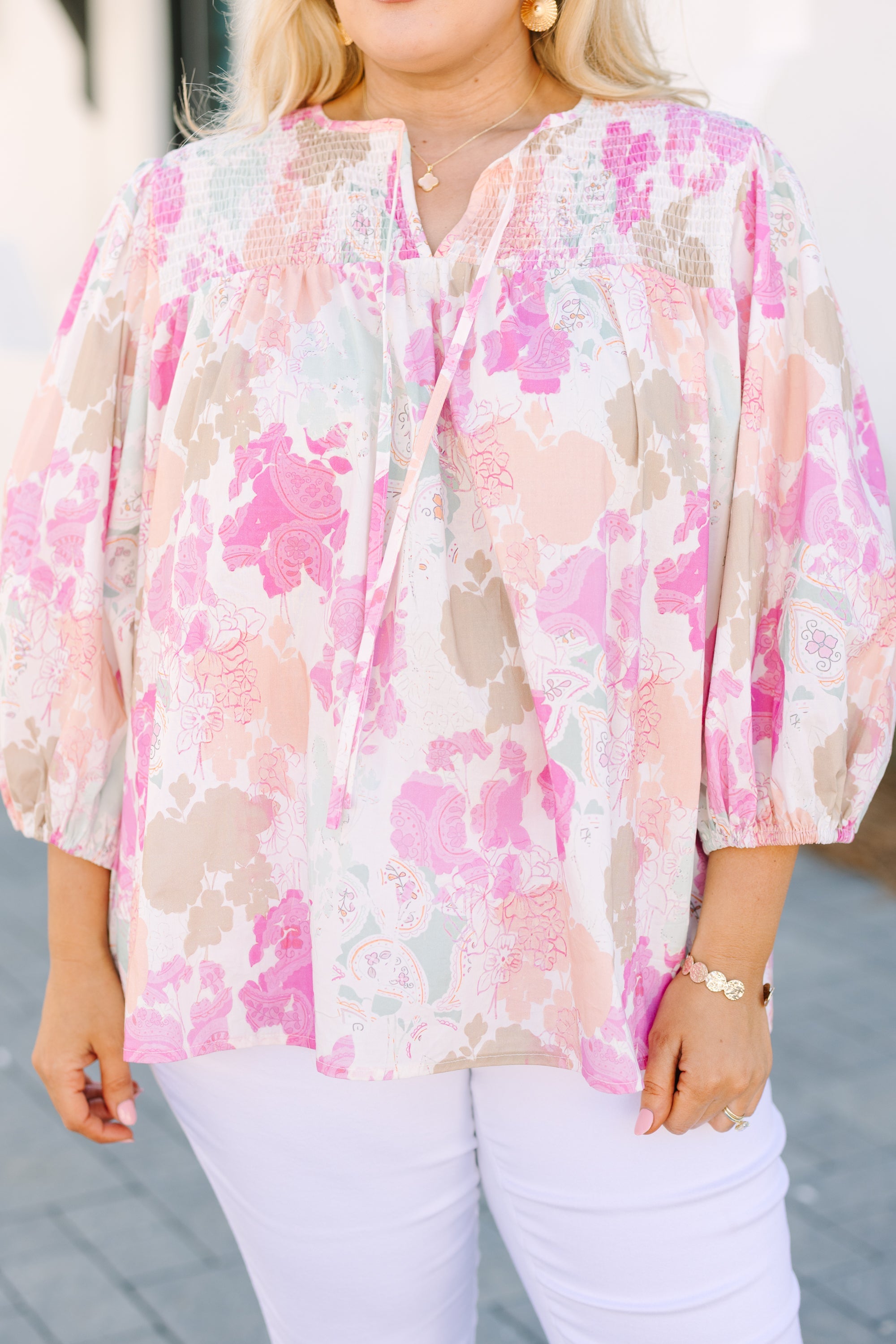 Walk The Walk Top, Pink