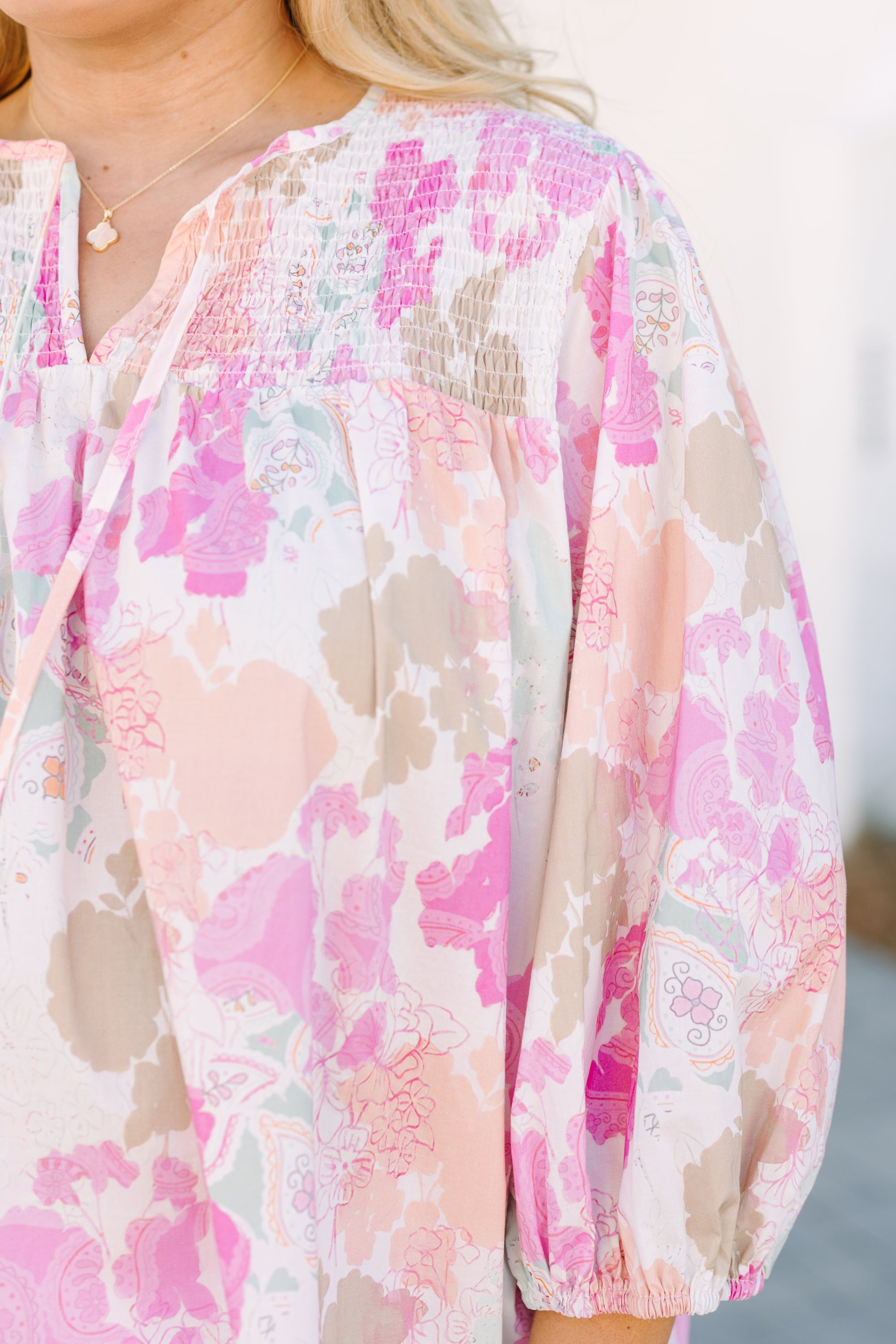 Walk The Walk Top, Pink