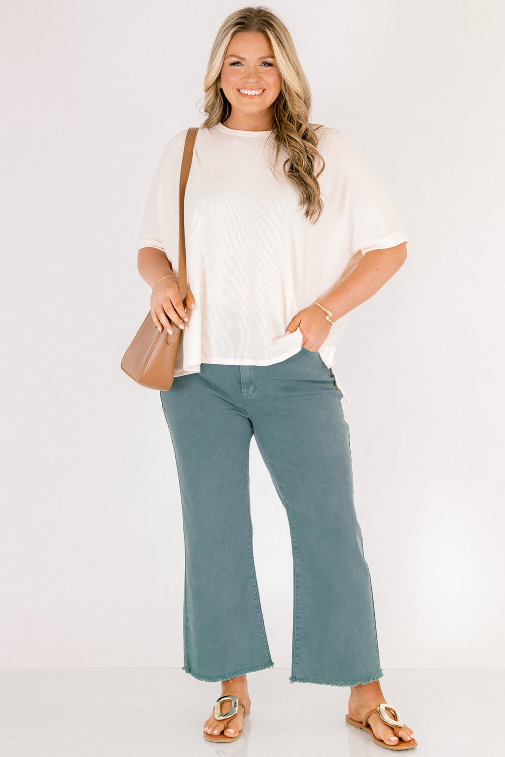 Walk This Way Jeans, Teal