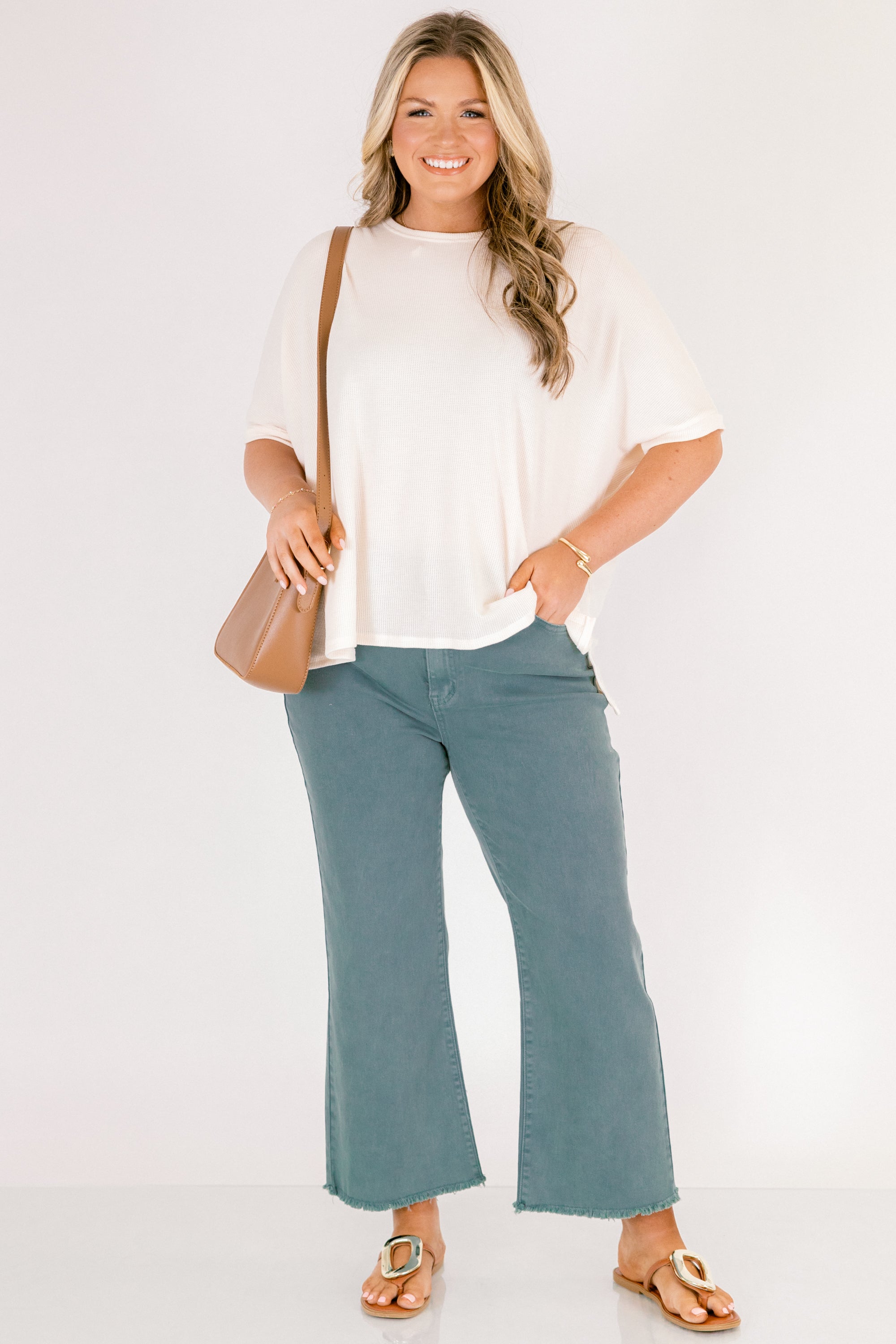 Walk This Way Jeans, Teal