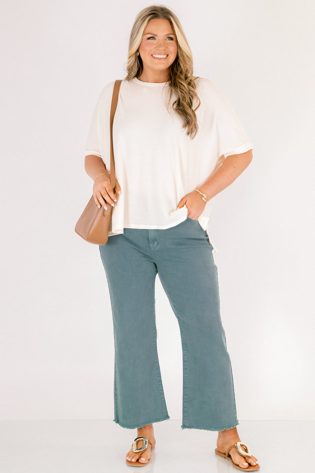 Walk This Way Jeans, Teal