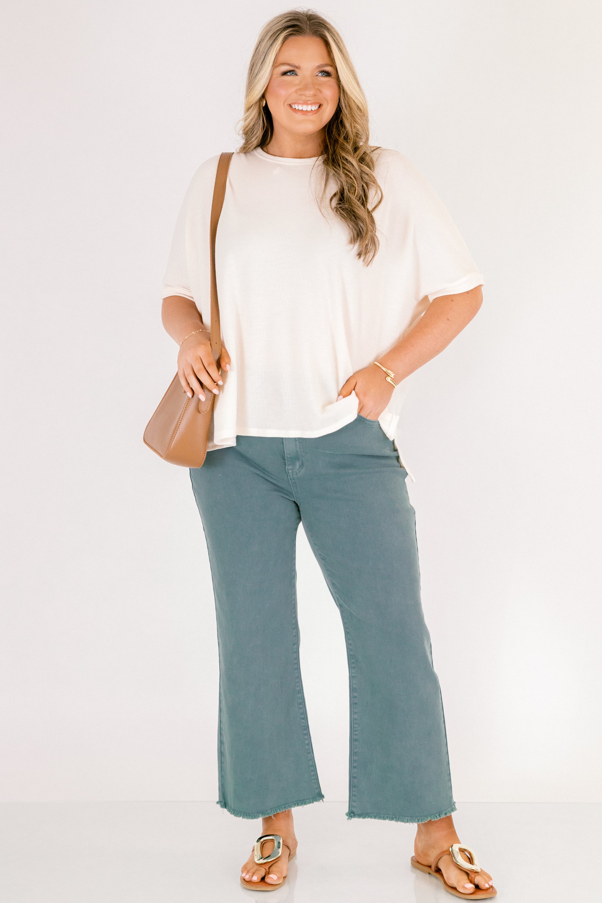 Walk This Way Jeans, Teal