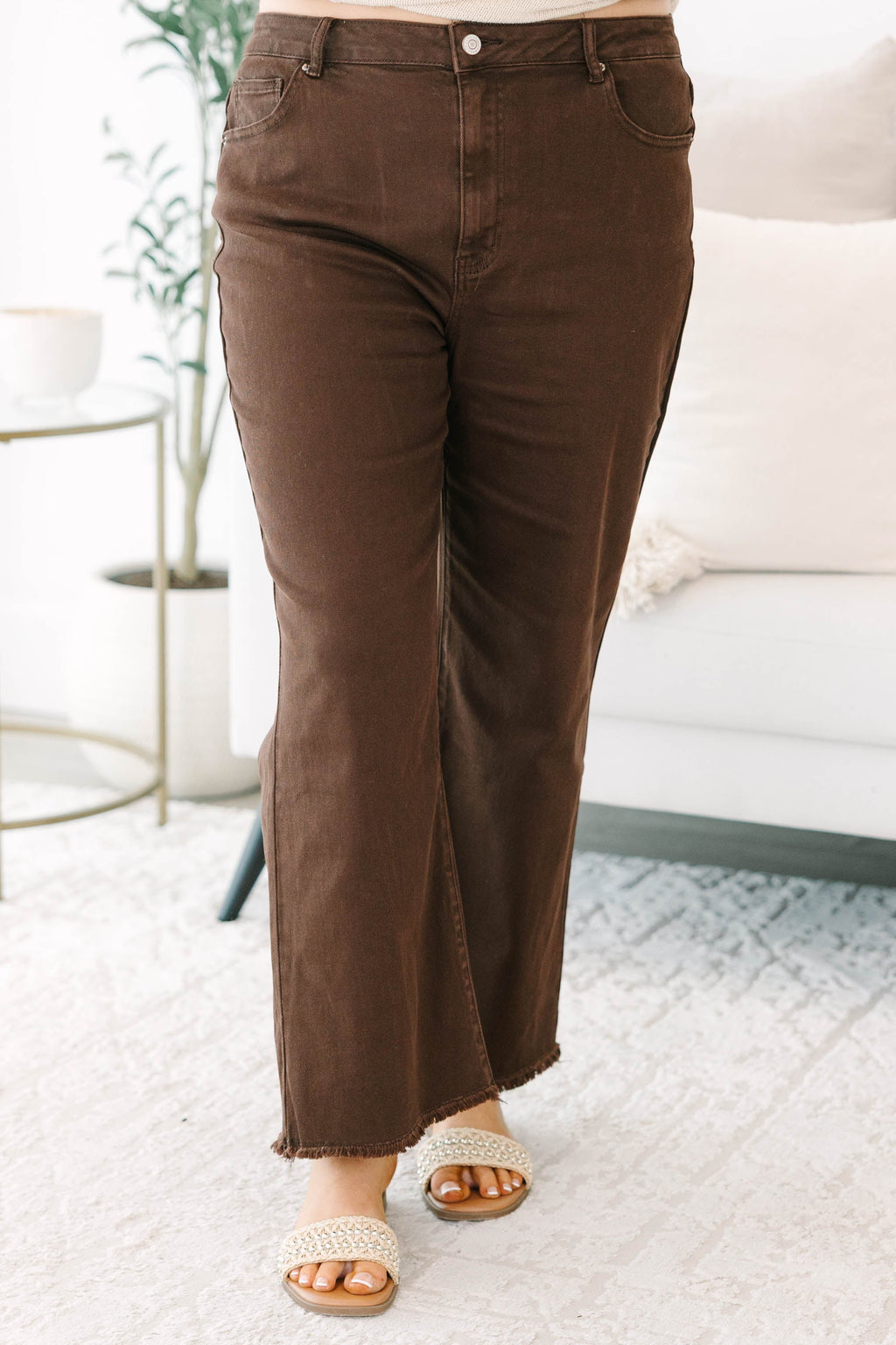 Walk This Way Jeans, Dark Brown