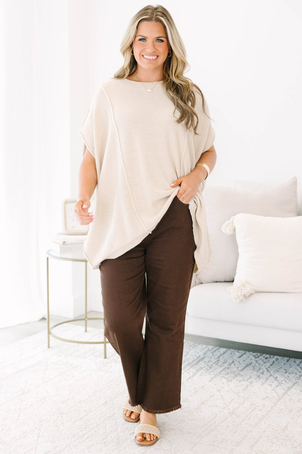 Walk This Way Jeans, Dark Brown
