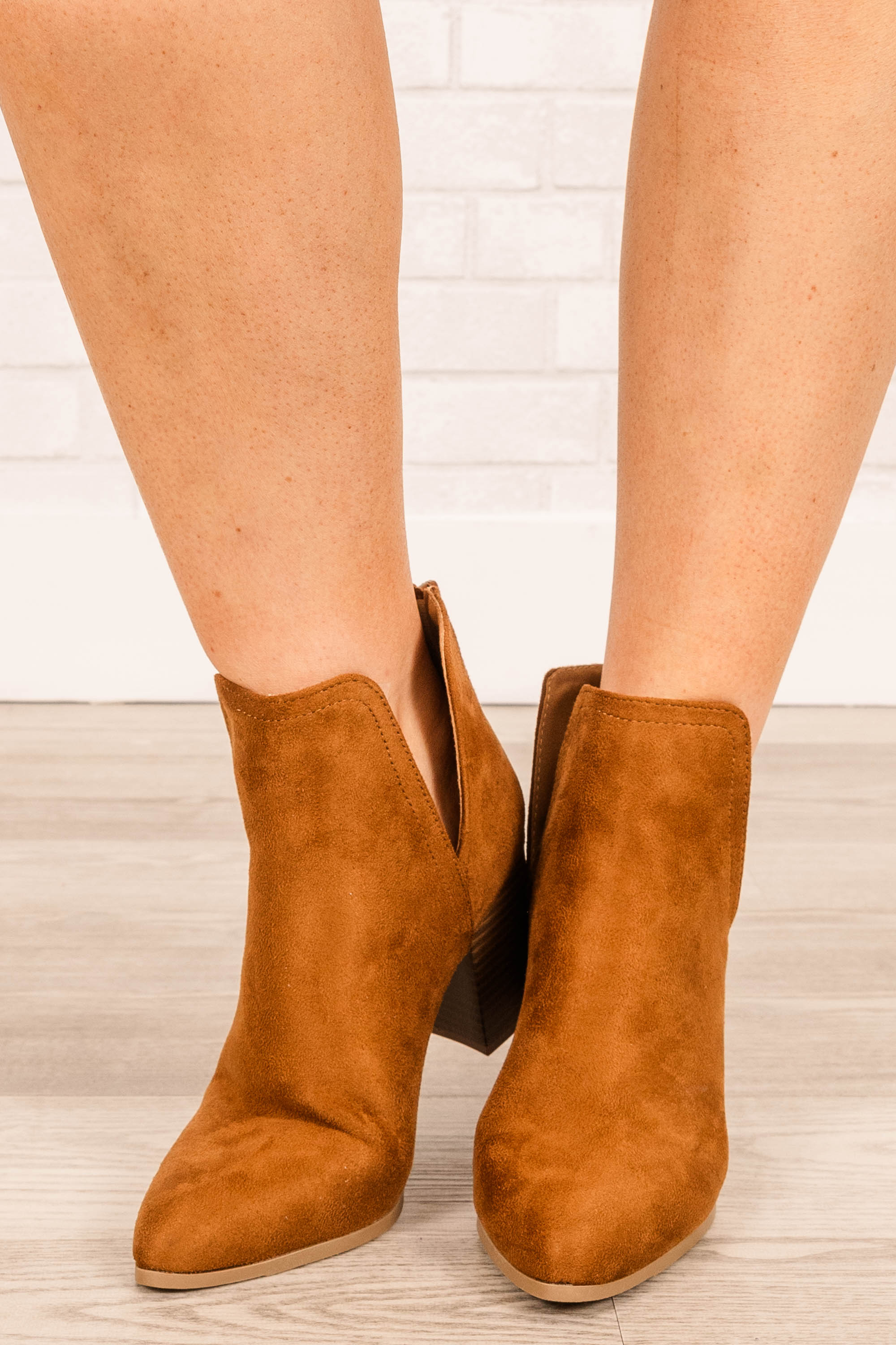 Walk With Purpose Booties, Tan
