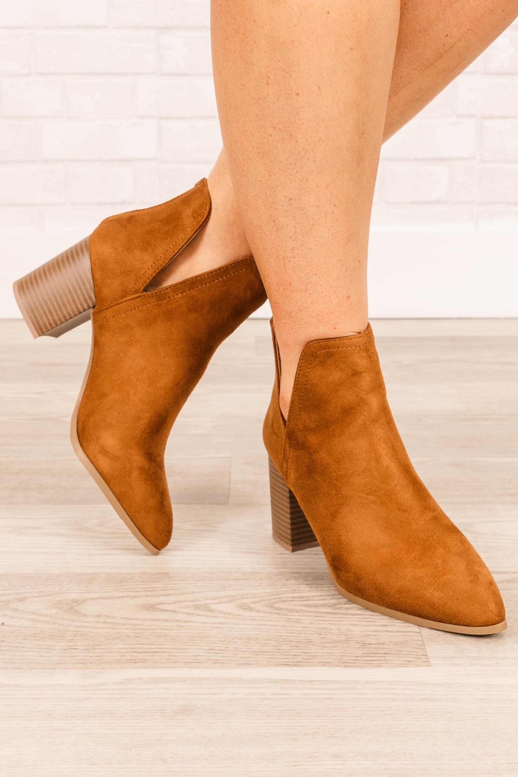 Walk With Purpose Booties, Tan