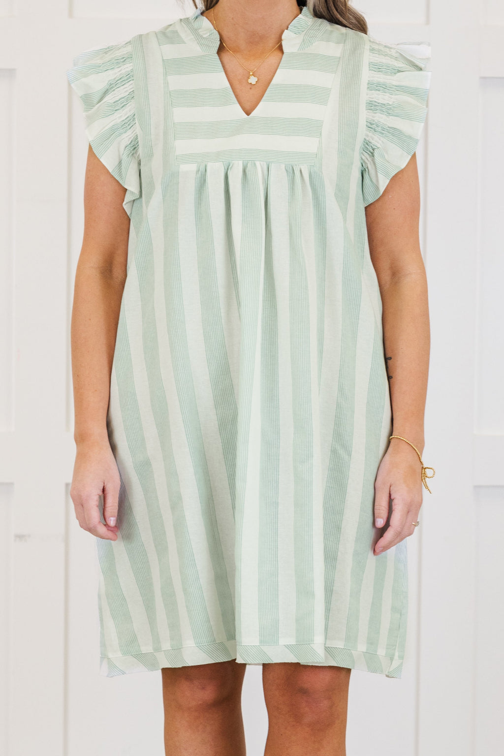 Walk and Talk Dress, Green