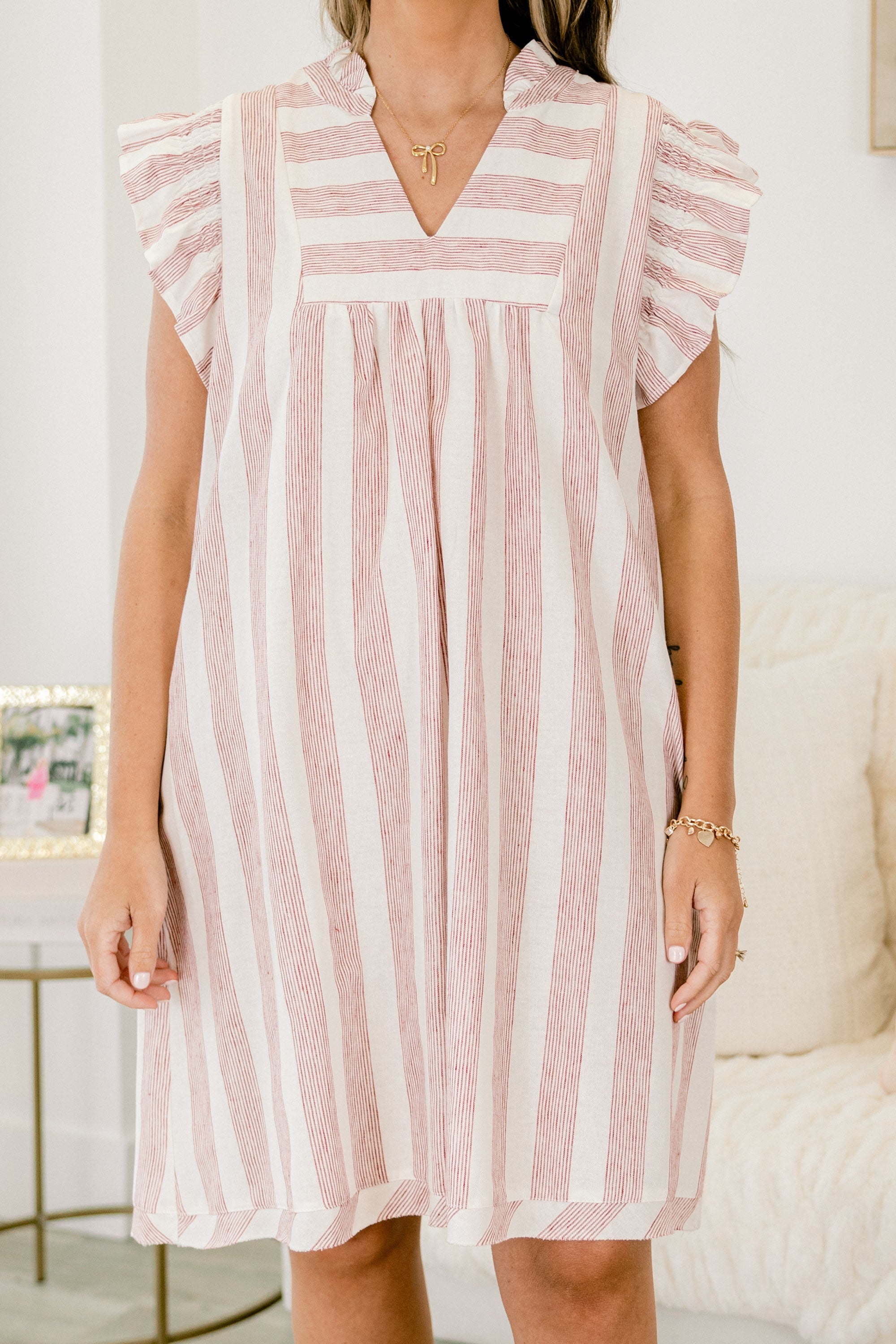 Walk and Talk Dress, Red
