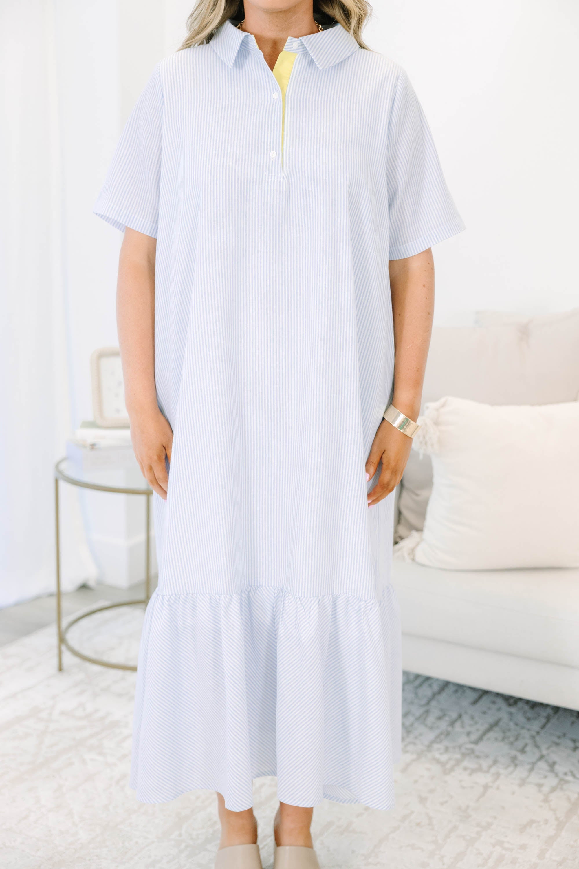 Walking Away Dress, Blue