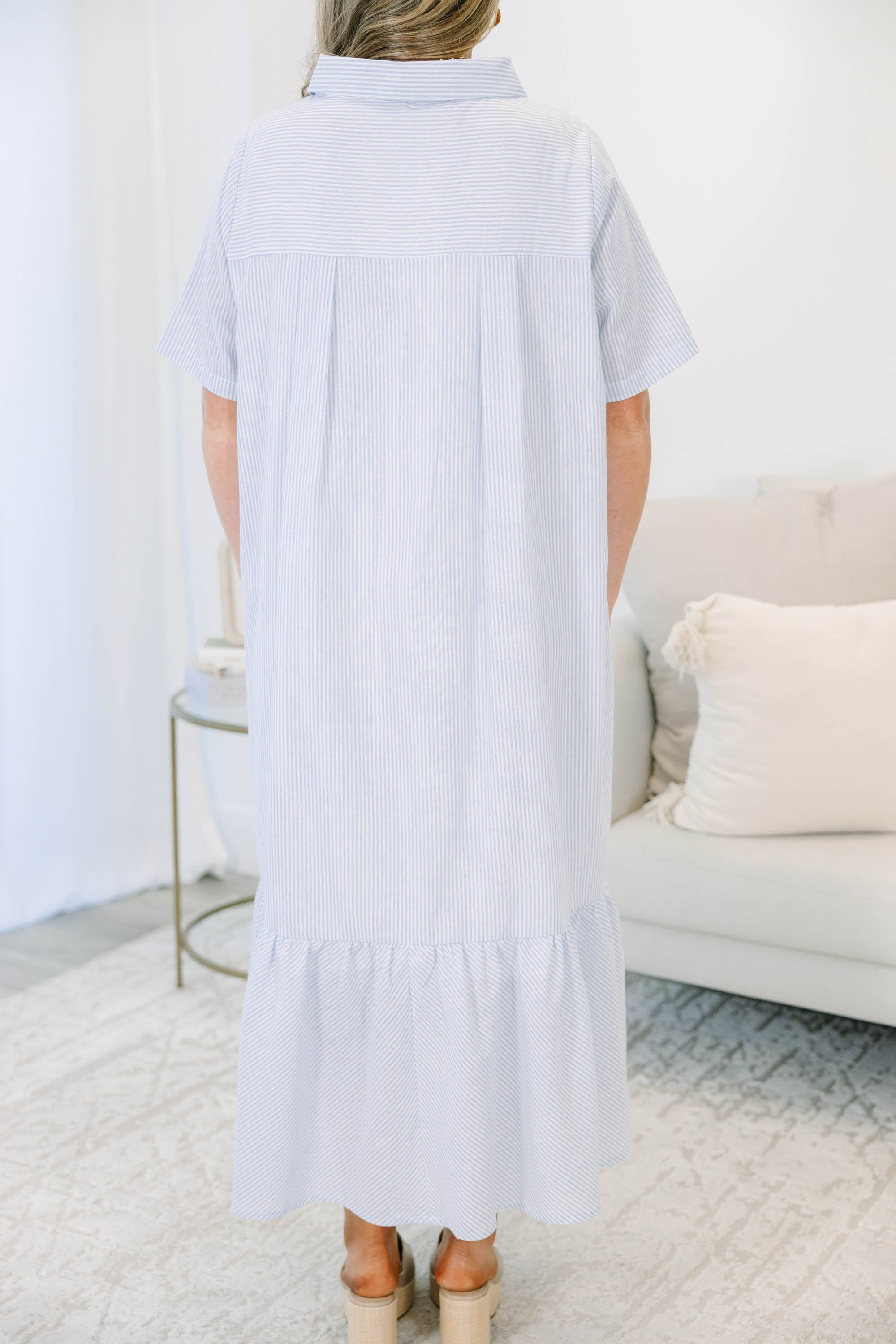 Walking Away Dress, Blue